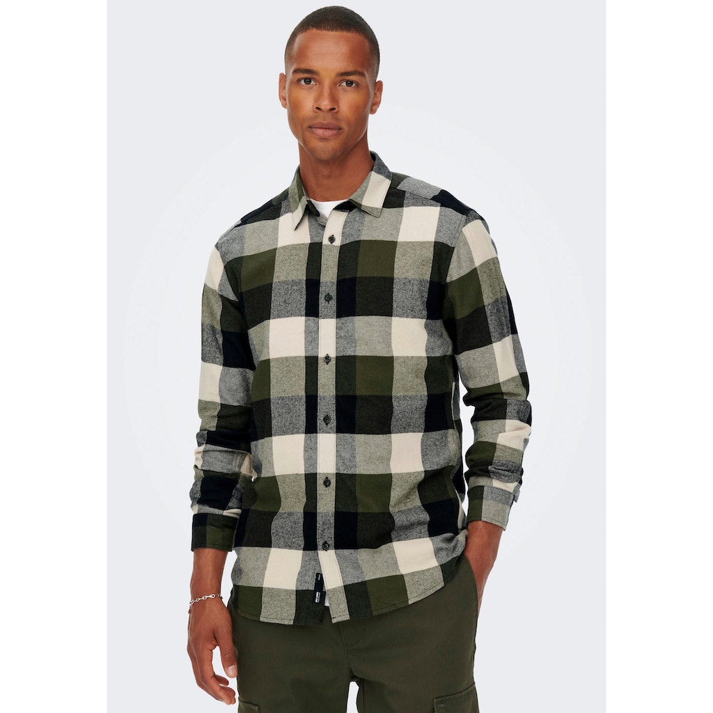 ONLY & SONS Karohemd »GUDMUND LIFE LS 3T CHECK SHIRT«