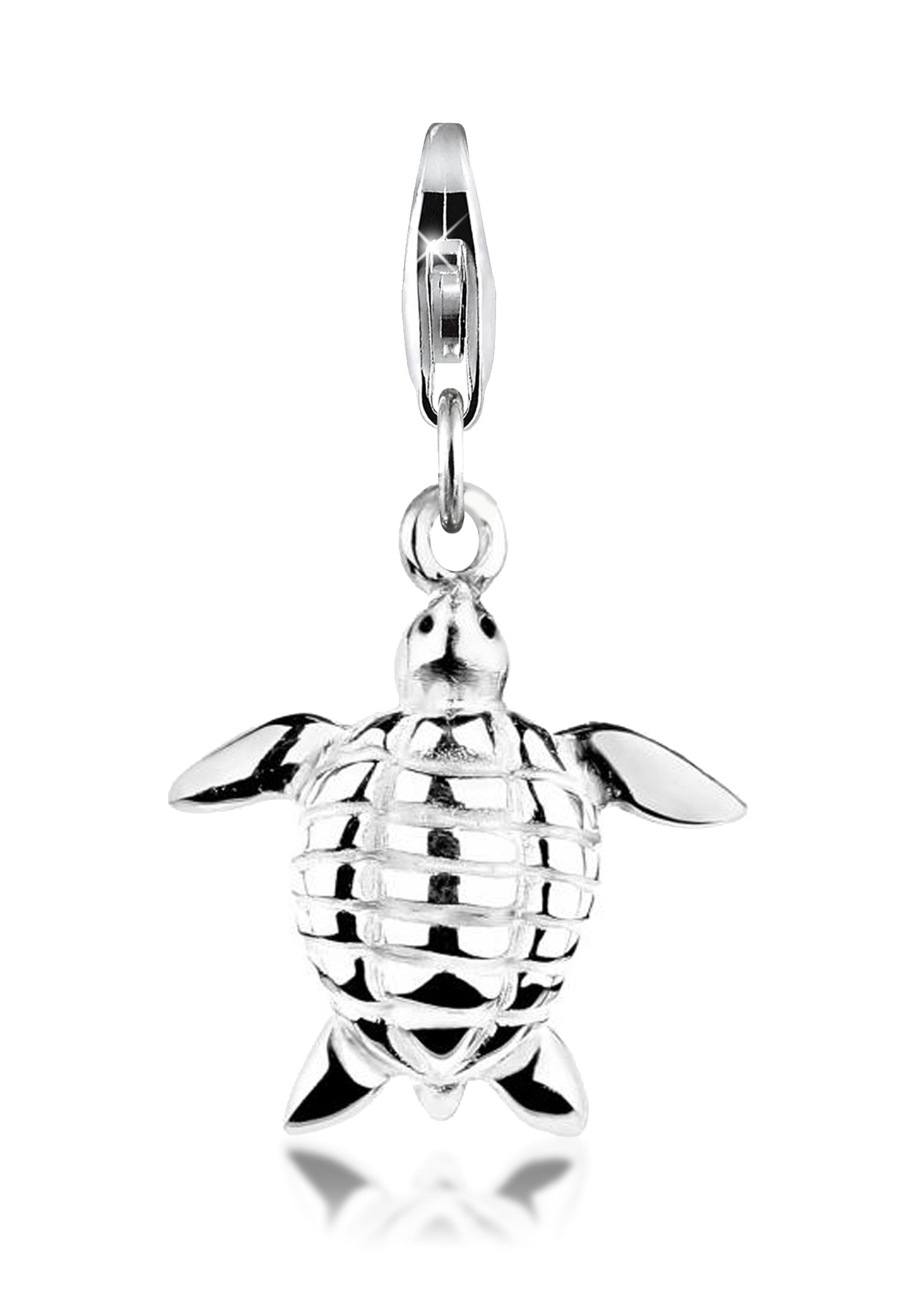 Charm-Einhänger »Anhänger Schildkröte Tier Urlaub 925 Silber«