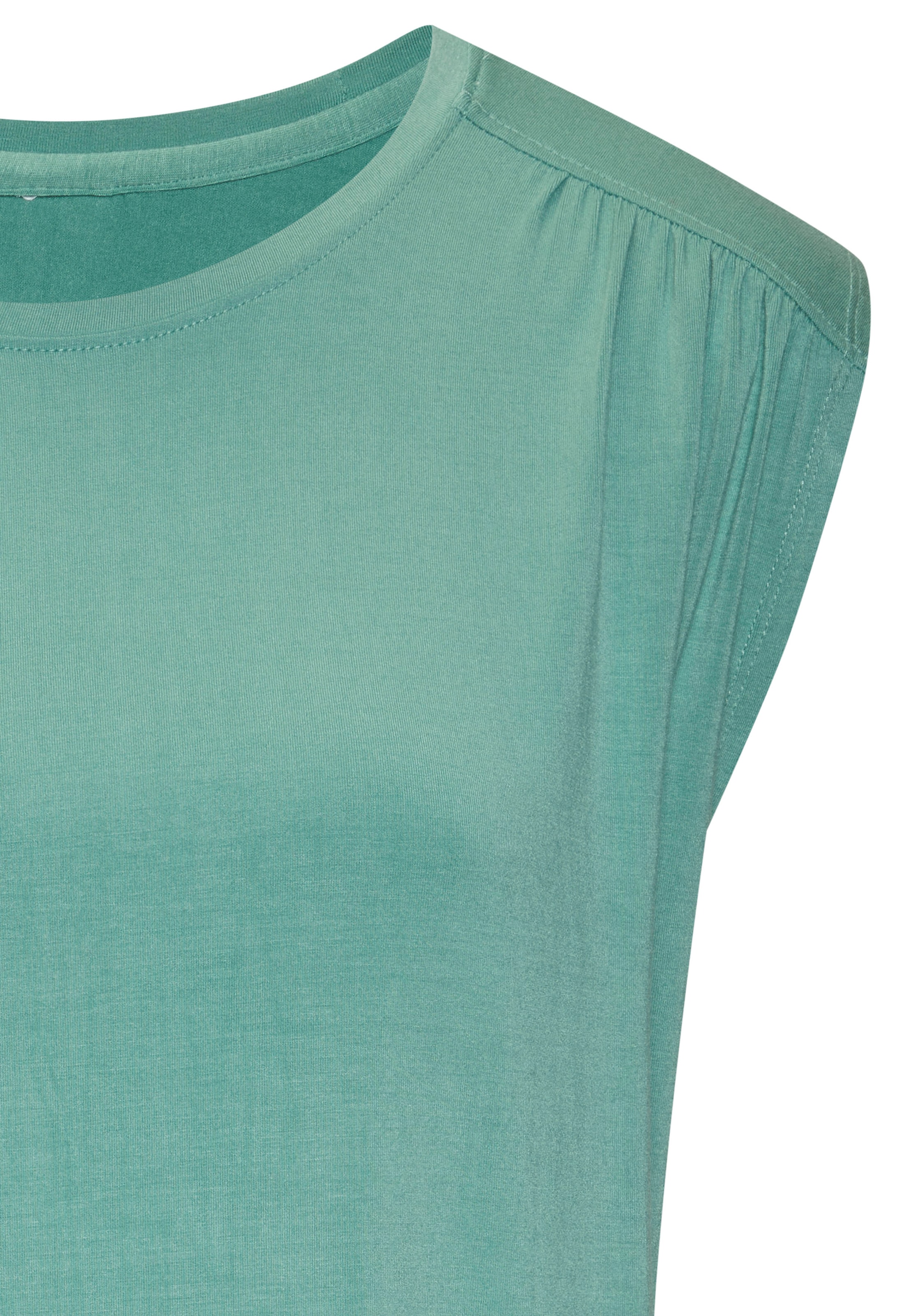 LASCANA Shirttop »mit dekorativer Schulterraffung«, aus weichem Viskose-Stretch