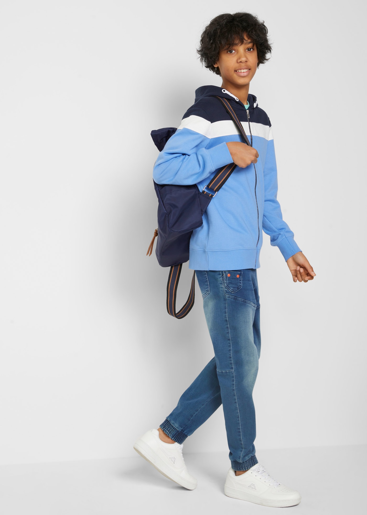 bonprix Kapuzensweatjacke 1 mit Kapuze, für Frühling und Sommer, Langarm