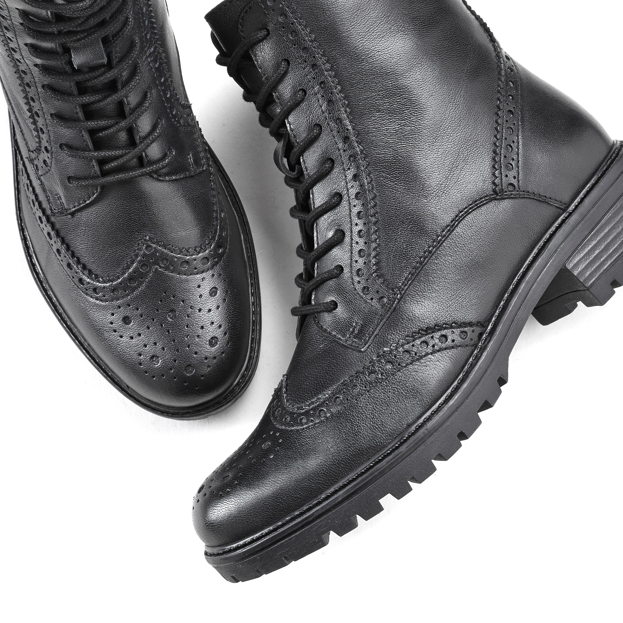Thumbnail - LASCANA Schnürboots, Schnürstiefelette, Ankle Boots, Leder, Schnüren & Reißverschluss