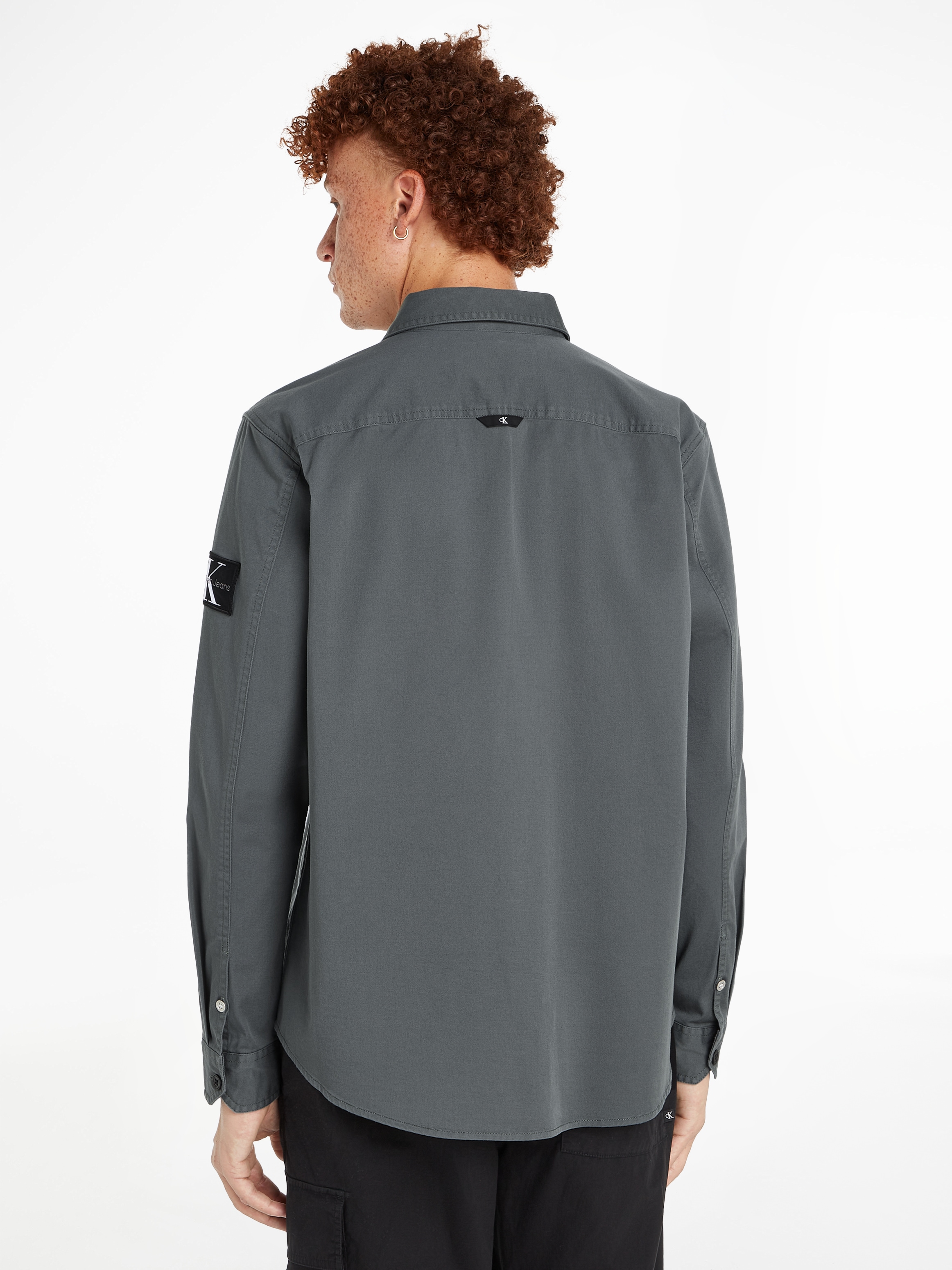 Calvin Klein Jeans Langarmhemd »MONOLOGO BADGE RELAXED SHIRT«