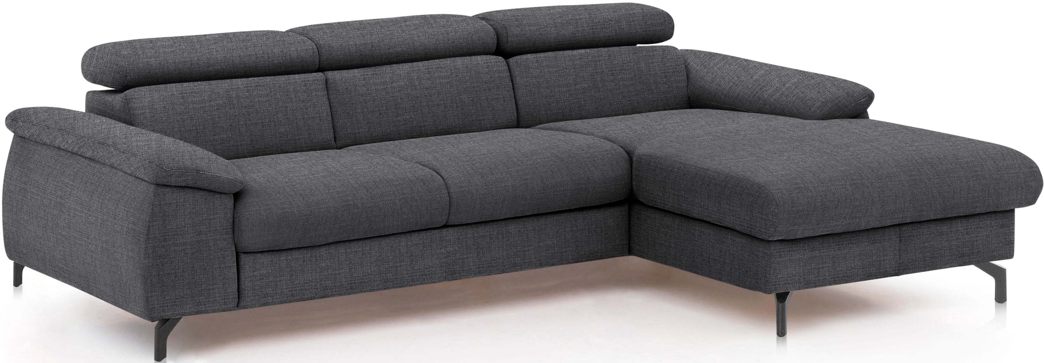 COTTA Ecksofa "Kitty L-Form, B: 242 cm" mit Kopfteilverstellung, optional Schlaffunktion & Bettkasten