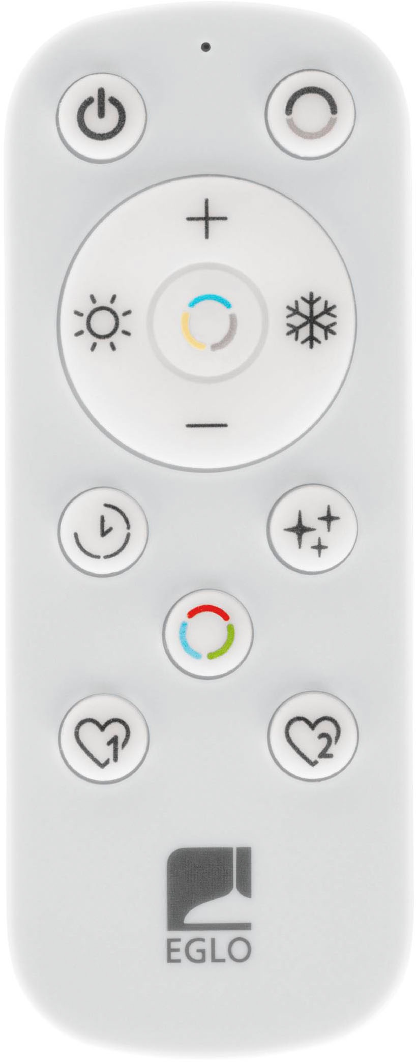 EGLO Deckenleuchte »Macchoni Deckenlampe, Kristall Deckenleuchte mit Fernbedienung, Lampe« LED-Modul 1 Stk. Kaltweiß | Neutralweiß | Warmweiß Wand-/Deckenleuchte - L38 x B38 x H5 cm - schwarz, weiß - 20W inkl.