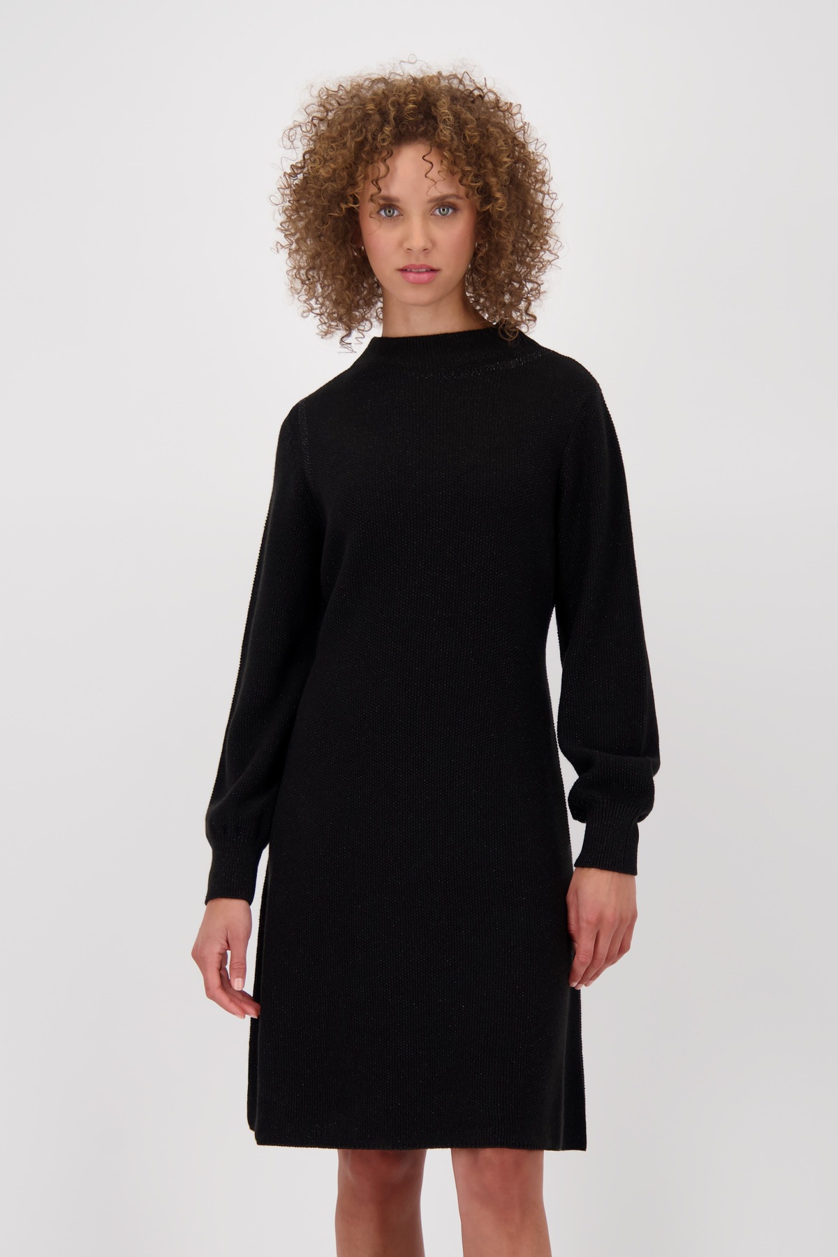 Monari Strickkleid "Kleid Strick Lurex 92cm" Ohne Tasche Mit Rundhalsaussch günstig online kaufen
