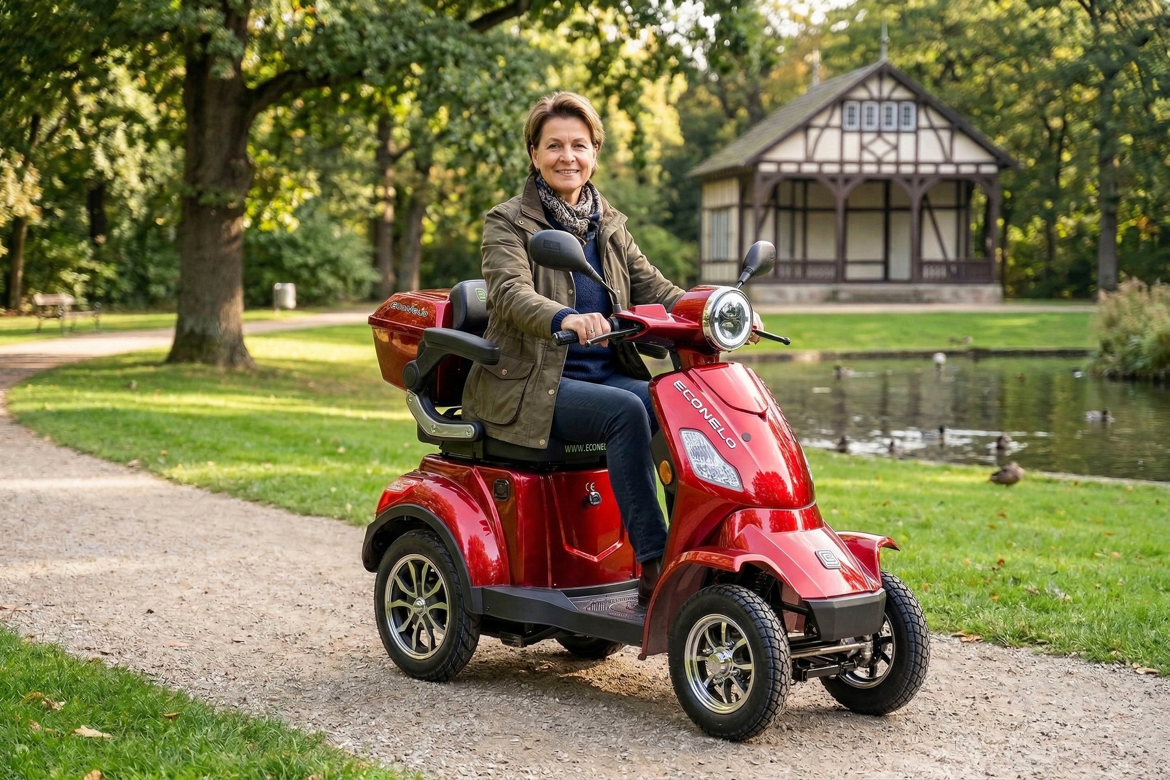 ECONELO Elektromobil »Seniorenmobil P4000, Blei-Akku, 25 km/h, 1000 Watt« 1.000 W 25 km/h
