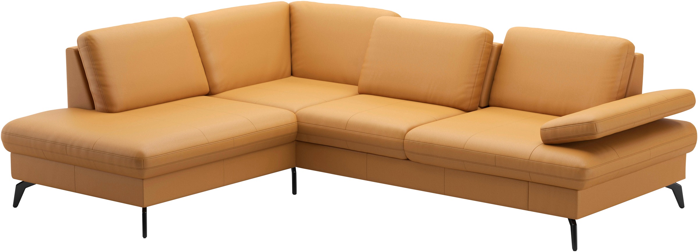 sit&more Ecksofa »Morris L-Form, inkl. Sitztiefenverstellung«, wahlweise mit Armteilverstellung, Bettfunktion & Bettkasten