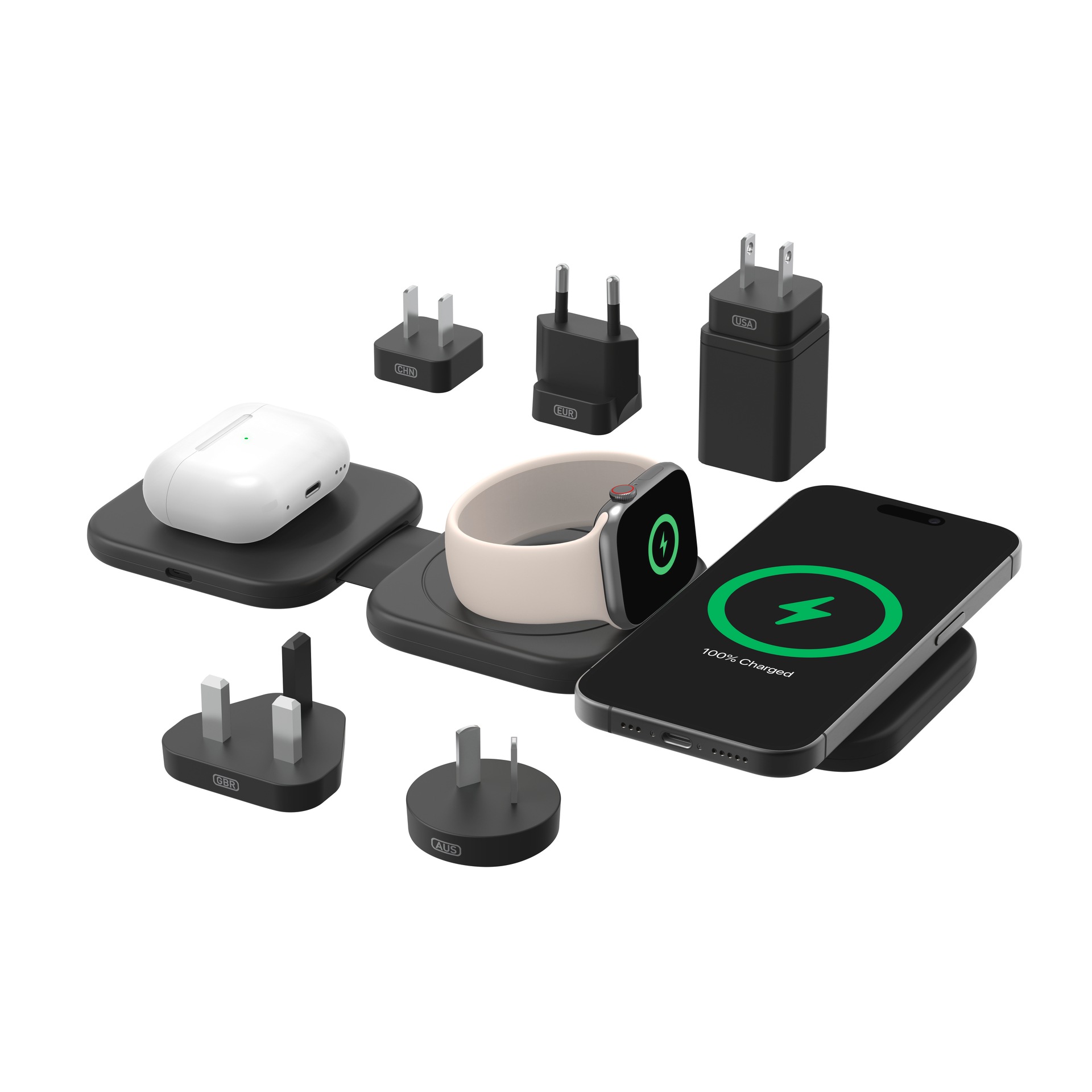 Belkin Wireless Charger »BoostCharge Pro magnetische 3-in-1-Reiseladestation + Tipps«