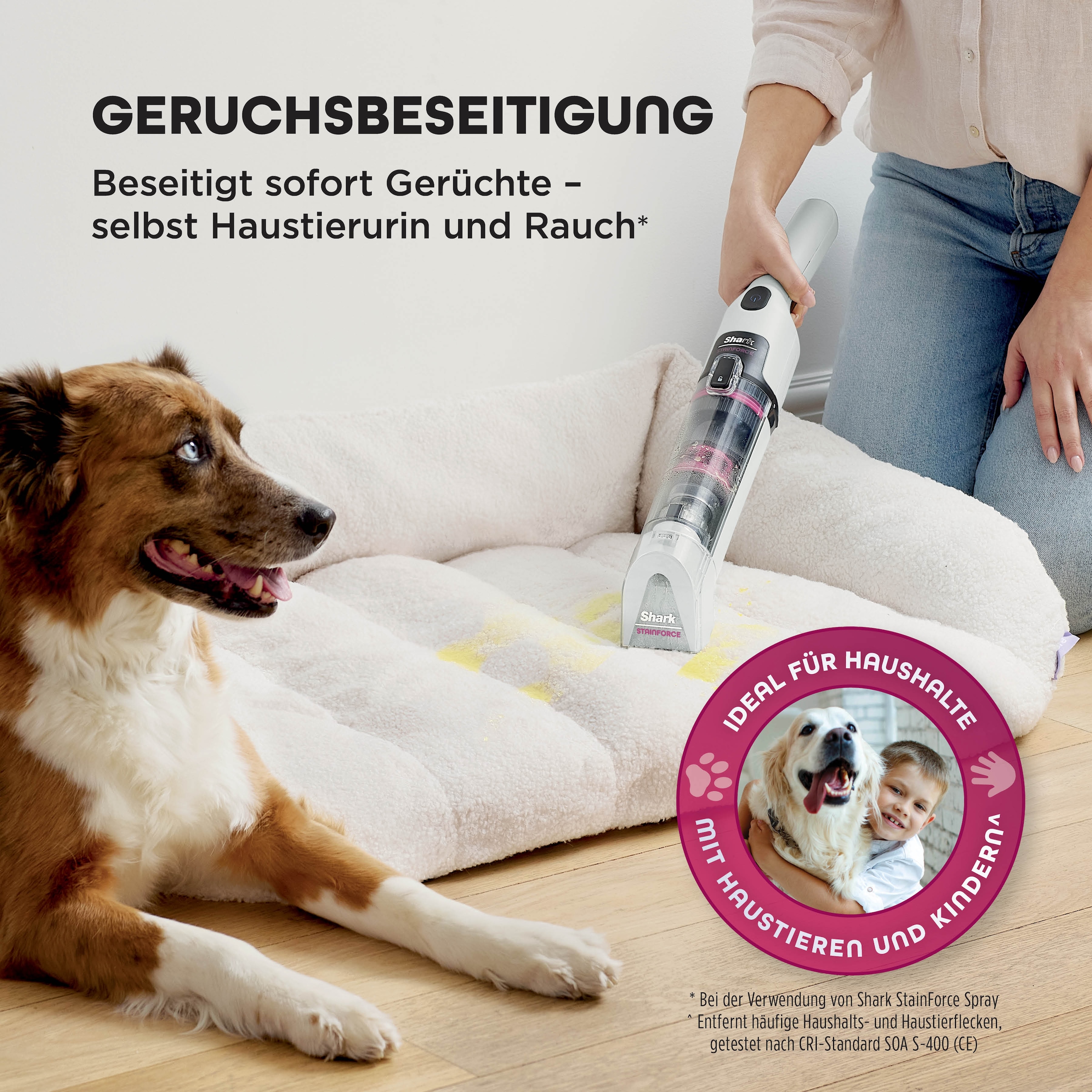 Shark Wasch-Sauger »Shark StainForce kabelloses System zur Fleckenentfernung - HX100EUT«