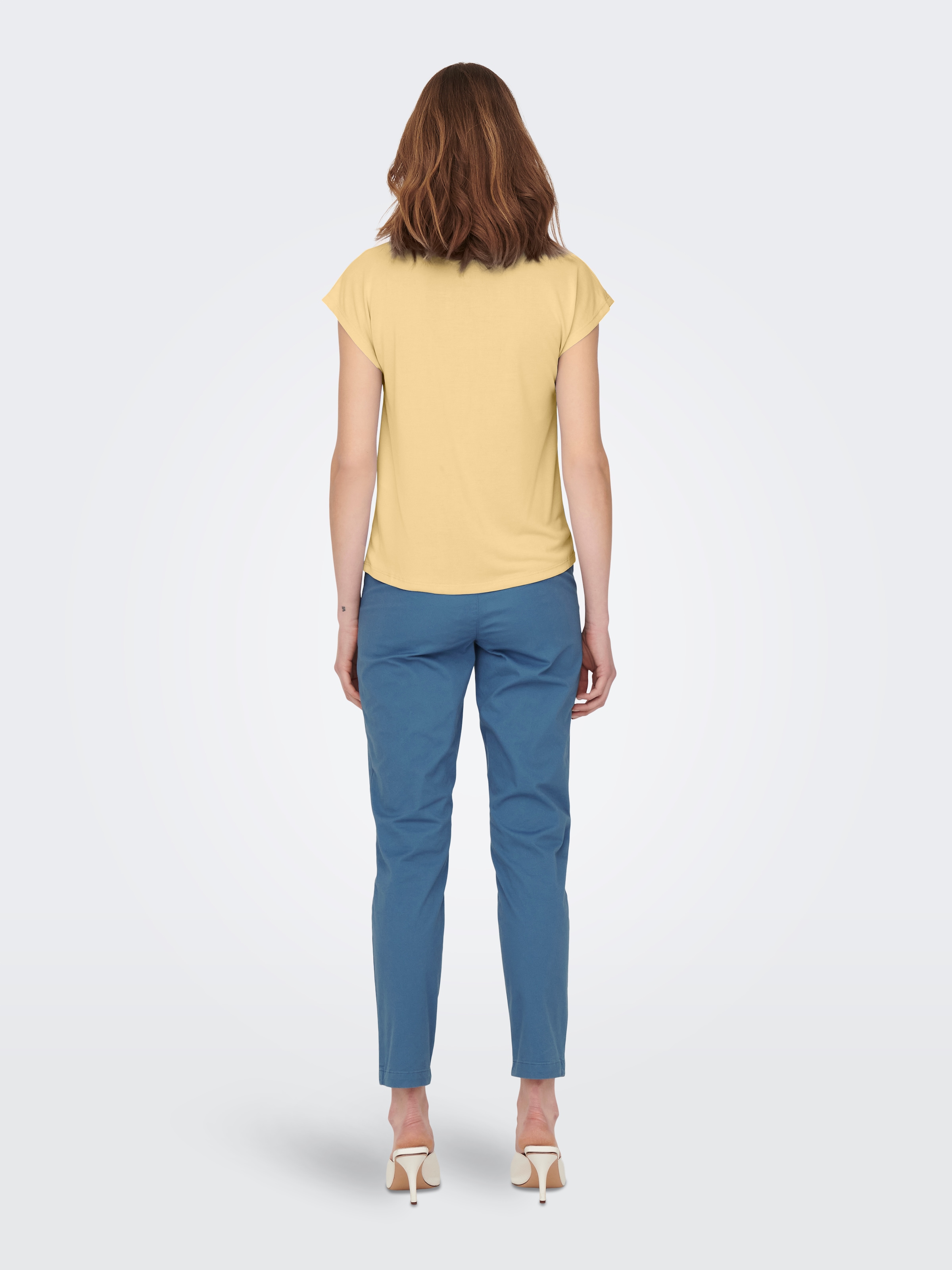 ONLY V-Shirt »ONLFREE S/S MOD.V-NECK TOP JRS NOOS«