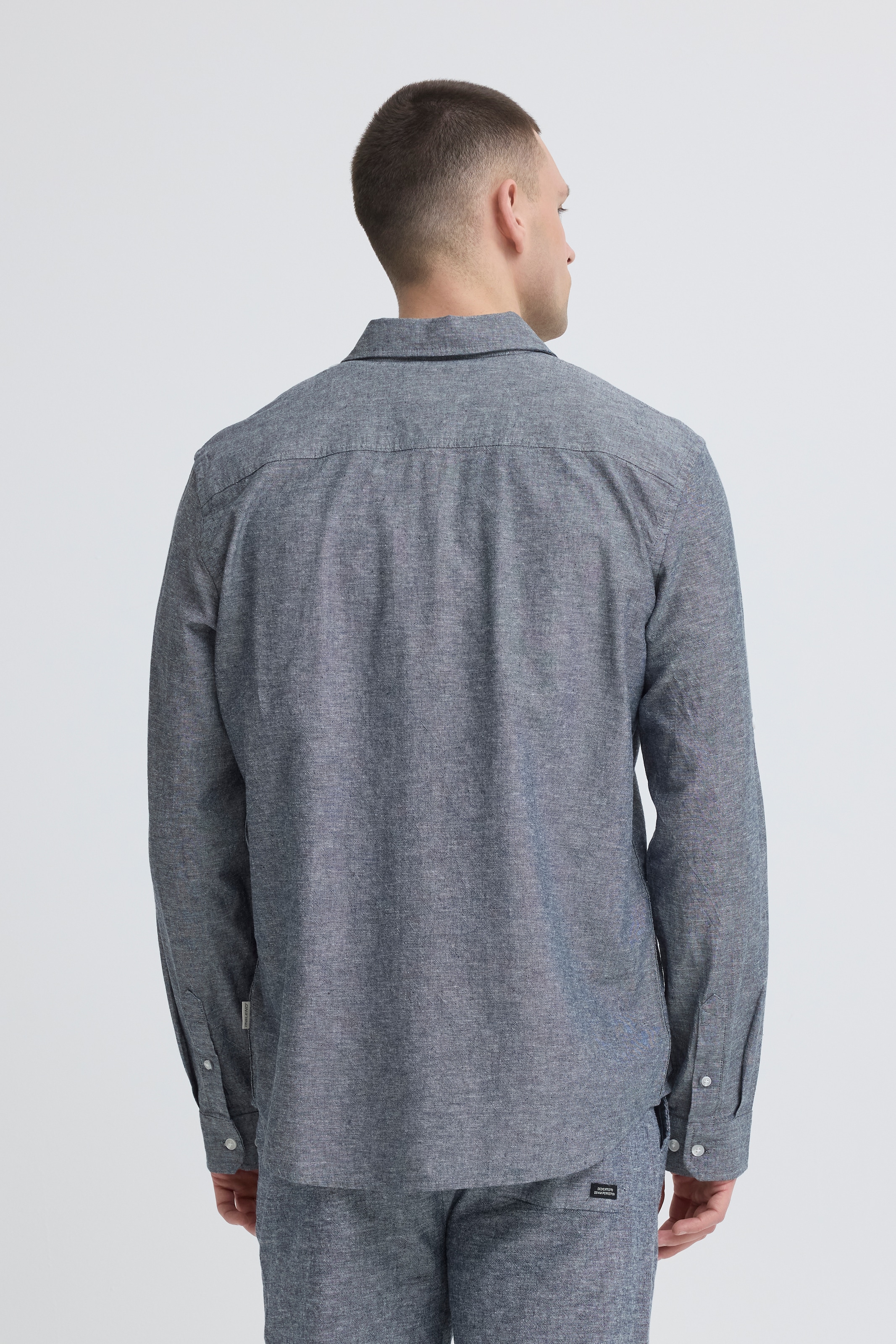Blend Langarmhemd »BHABAN SHIRT PP NOOS« mit normalem Hemdkragen, Regular Fit, mit Leinen