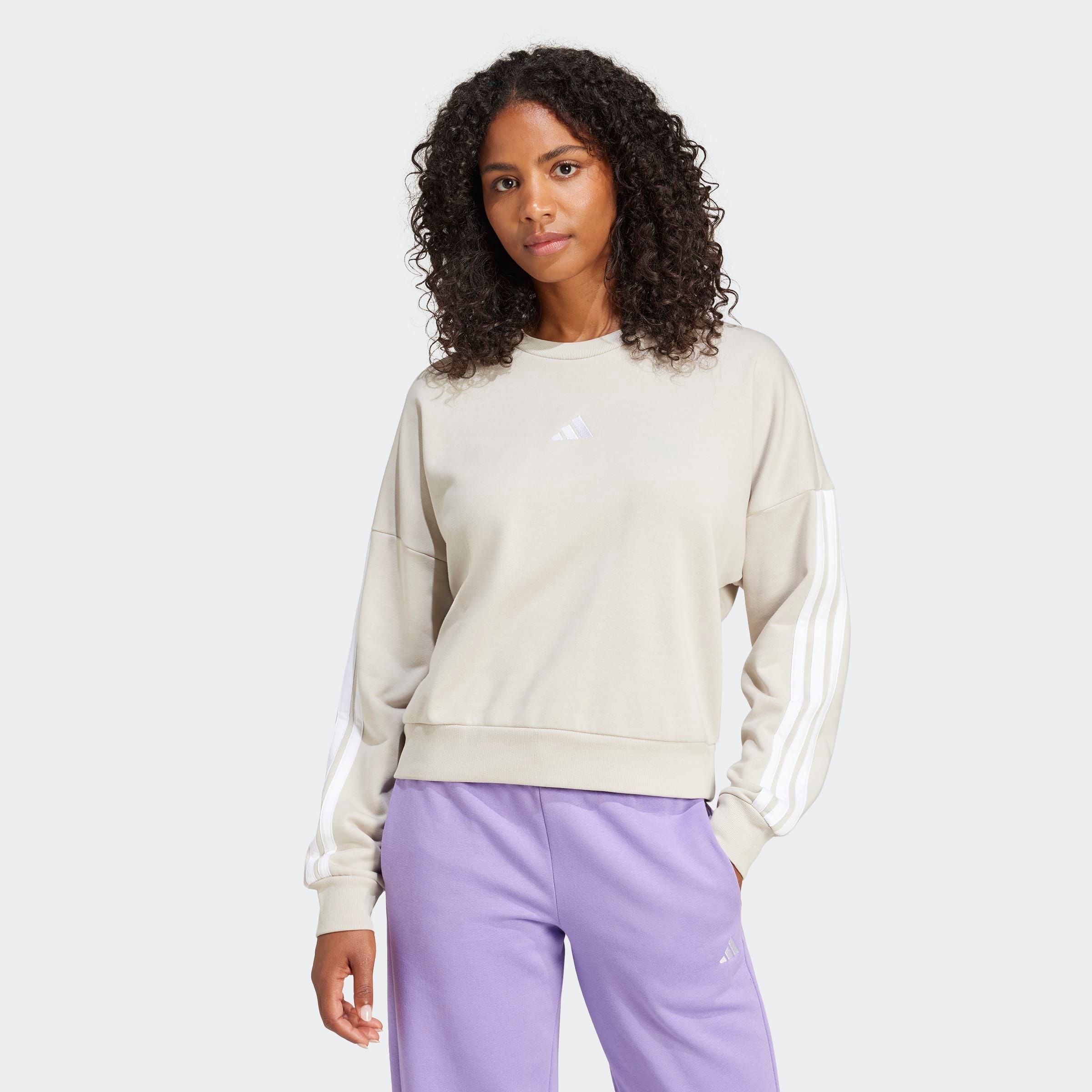 adidas Sportswear Sweatshirt "ESSENTIALS 3-STREIFEN FRENCH TERRY" günstig online kaufen