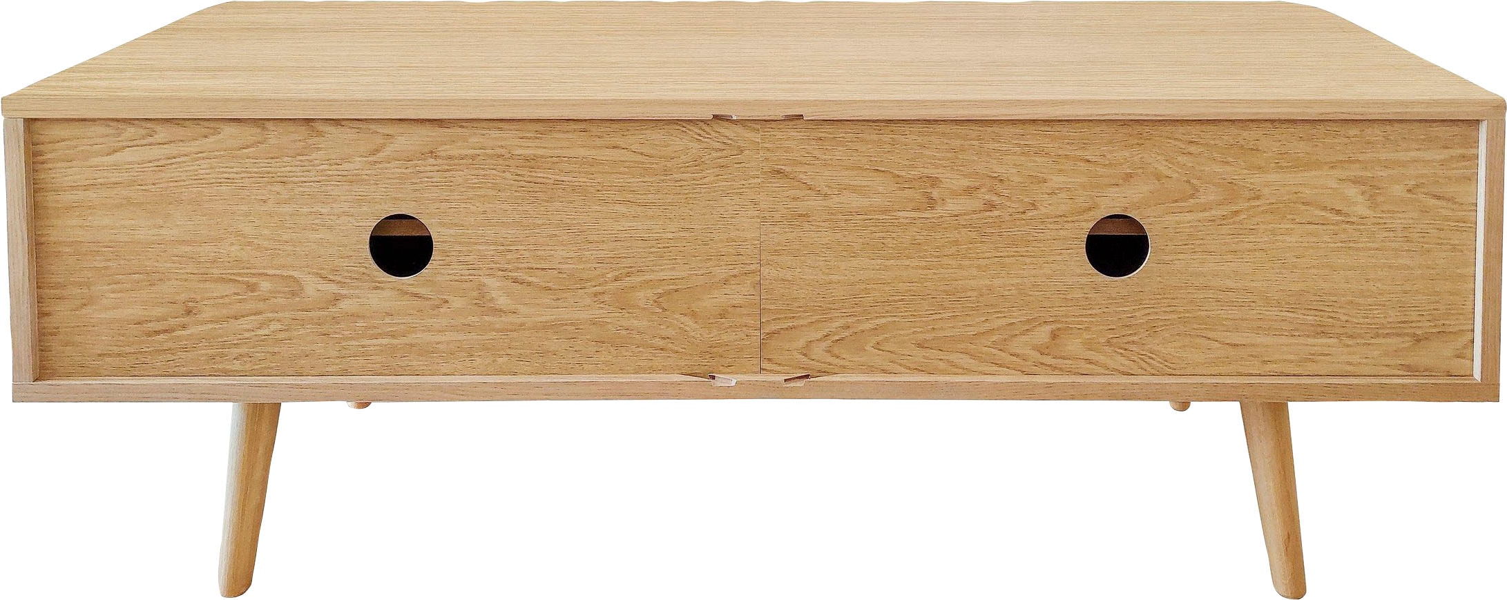 Woodman TV-Board »Rove«, besonderes Design, Breite 138 cm, mit Eichenholzfurnier