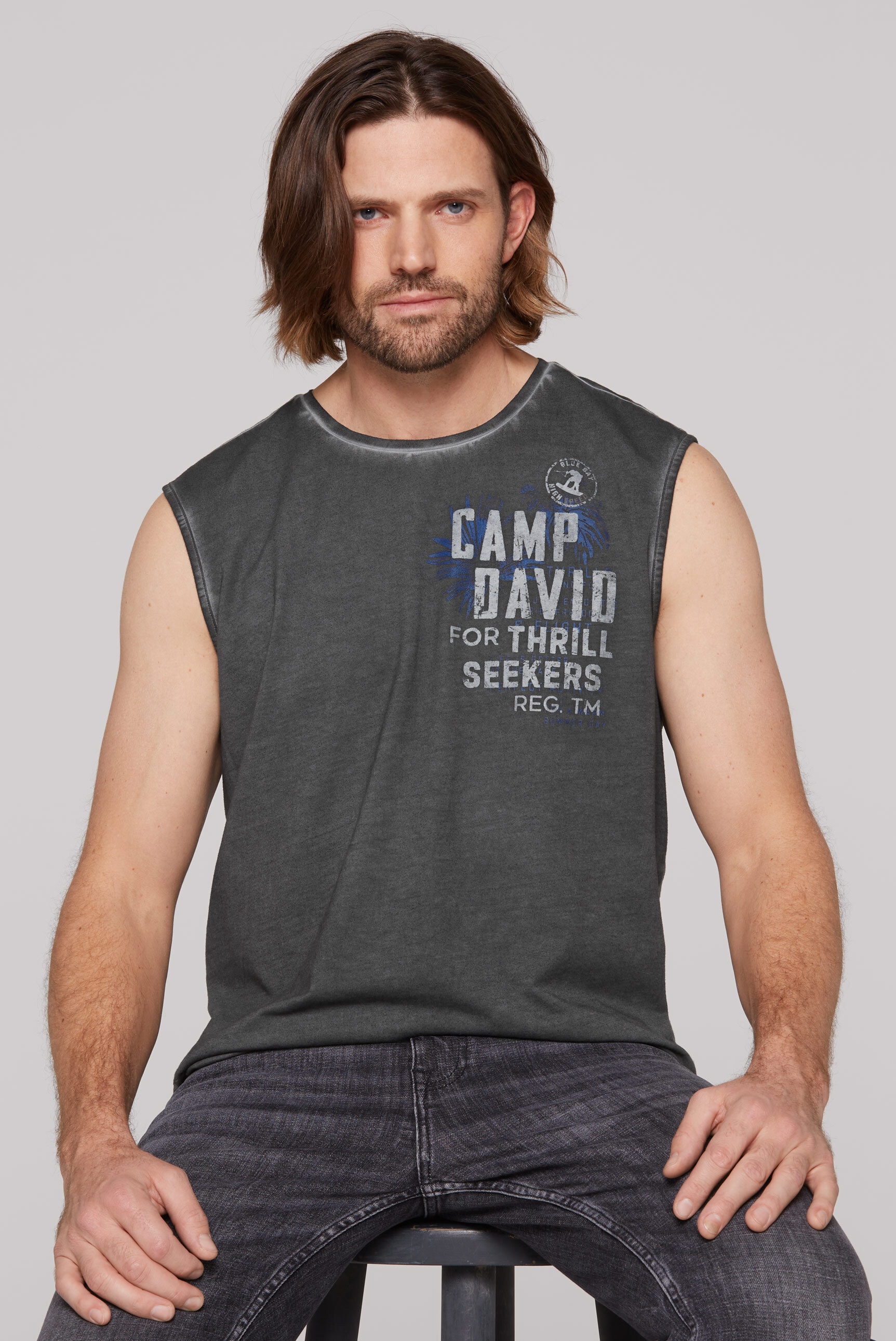 CAMP DAVID Tanktop, mit Oil-Dyed-Färbung günstig online kaufen