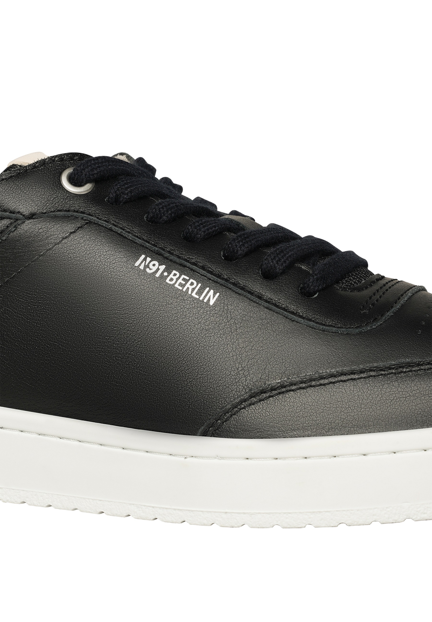 Thumbnail - N91 Sneaker "Court M AB Herrensneaker" Turnschuh Leder handgefertigt, sportlicher Freizeitschuh Herren