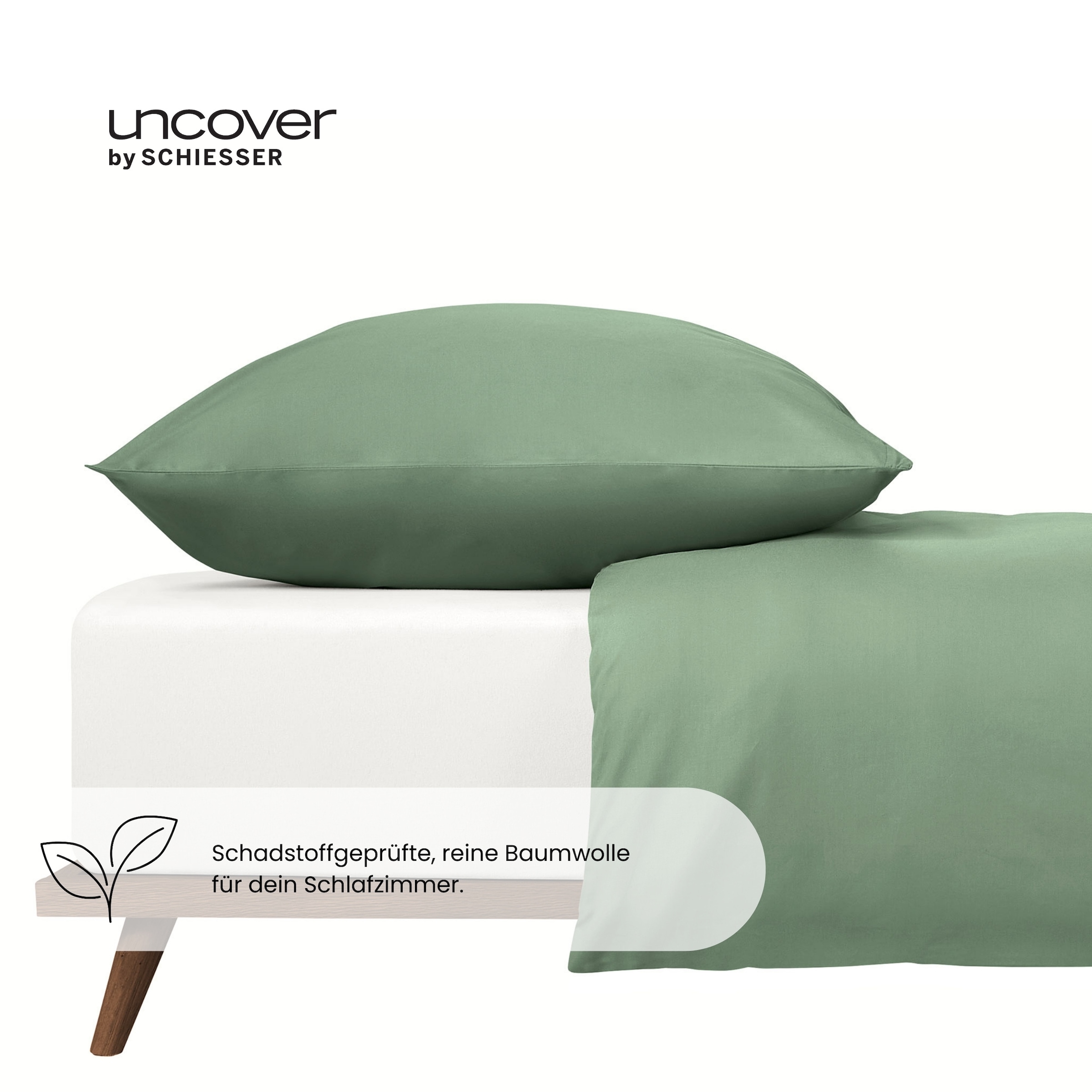 uncover by SCHIESSER Spannbettlaken »New Jersey aus 100% Baumwolle«, Made in Green