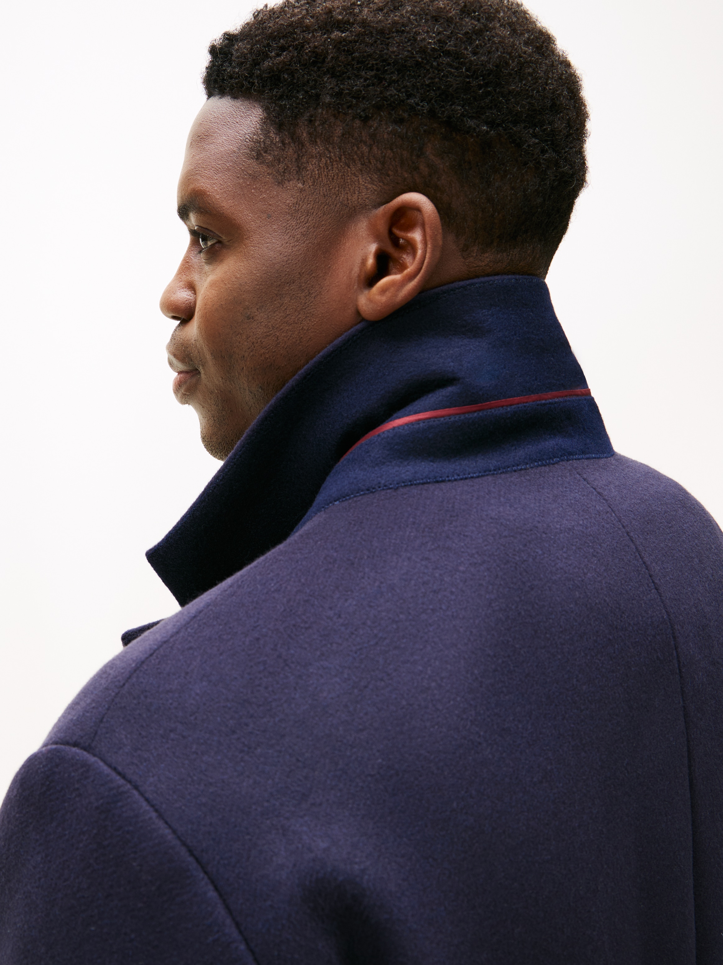 Tommy Hilfiger Big & Tall Wollmantel »BT-DC WOOL MIX«, Große Größen, Reverskragen