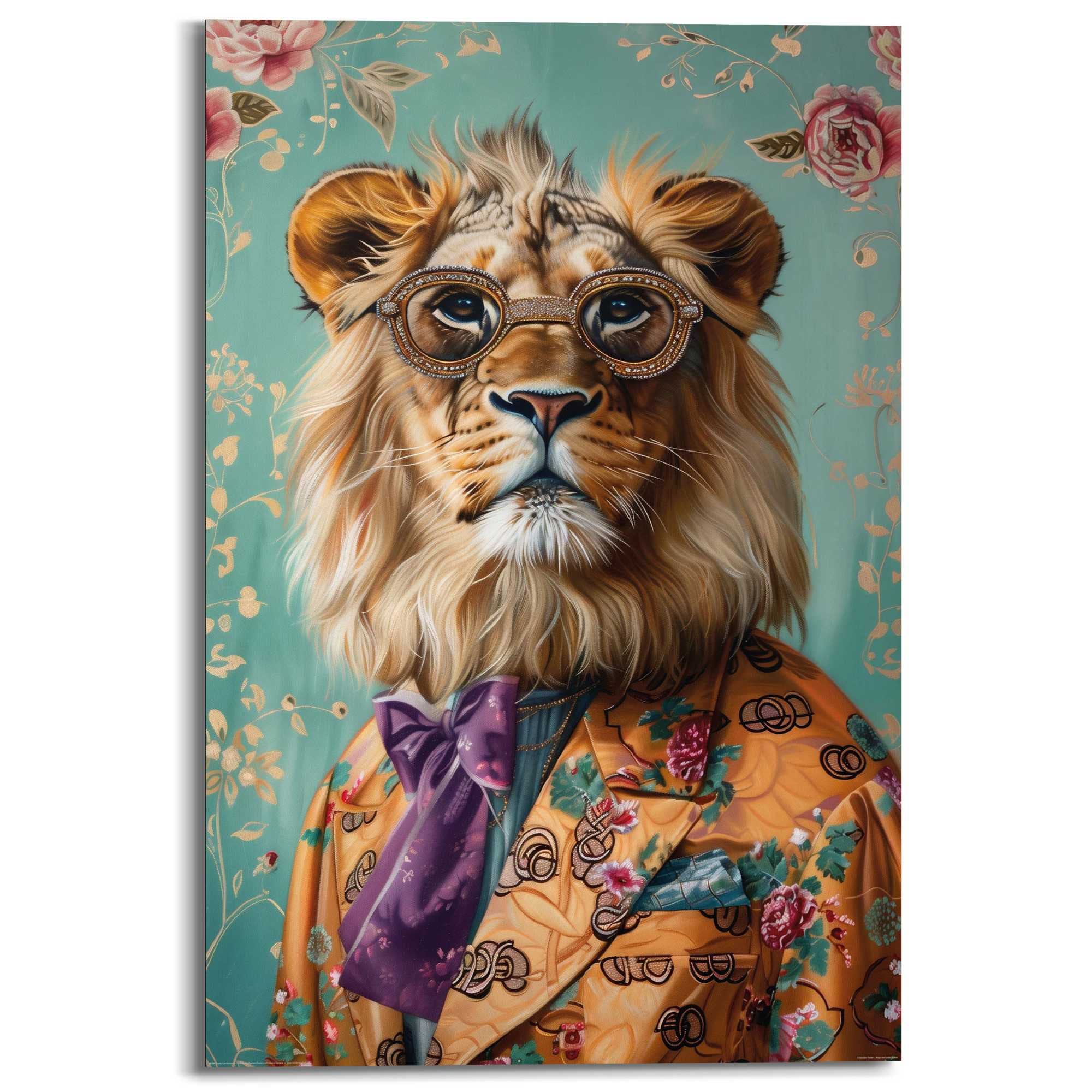 Reinders Deco-Panel "Gekleideter Tiger", Wohnzimmer - Mehrfarbig - MDF - Ti günstig online kaufen