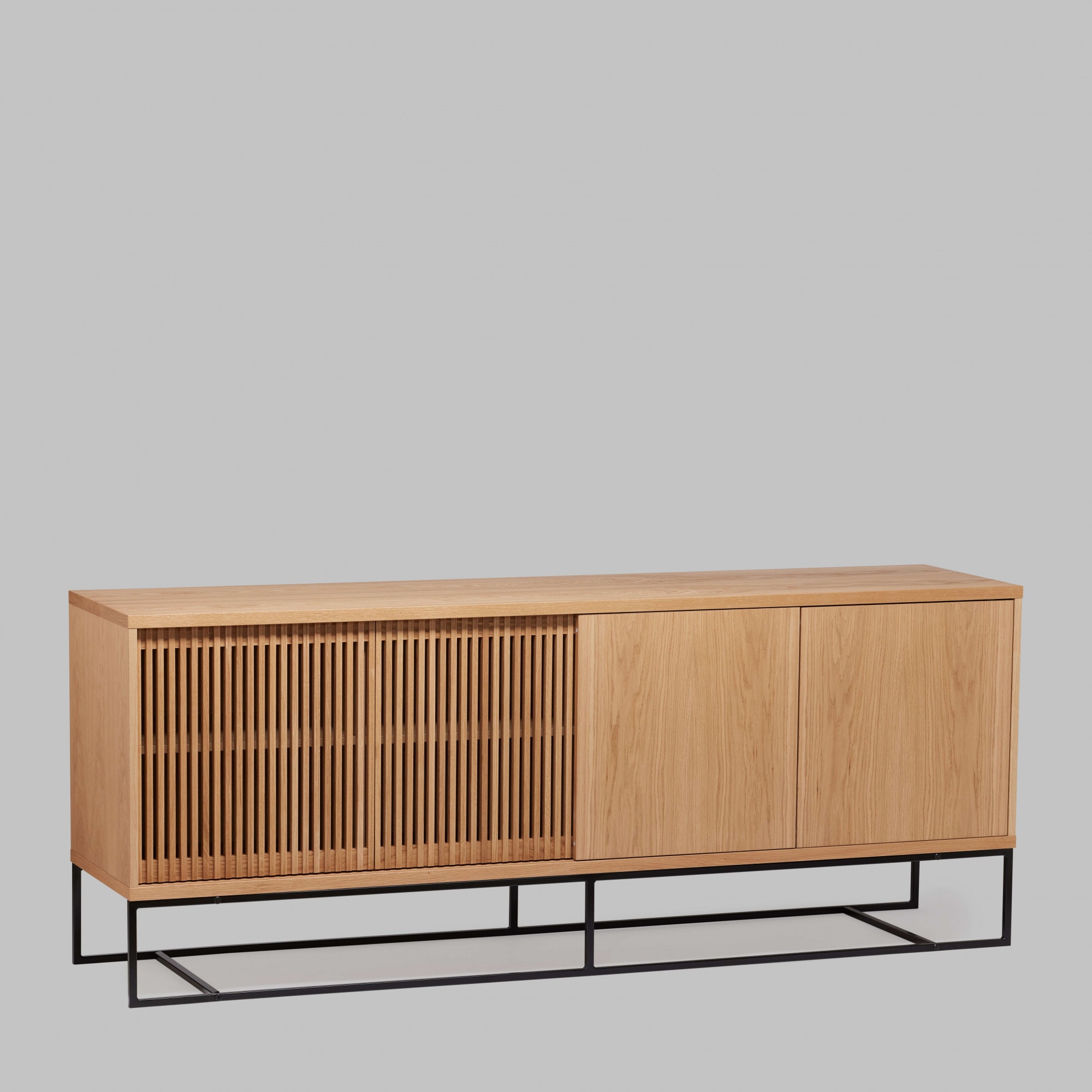 Woodman Sideboard "Ende", Kommode, teilmassiv, Metallfüße, Breite 188 cm