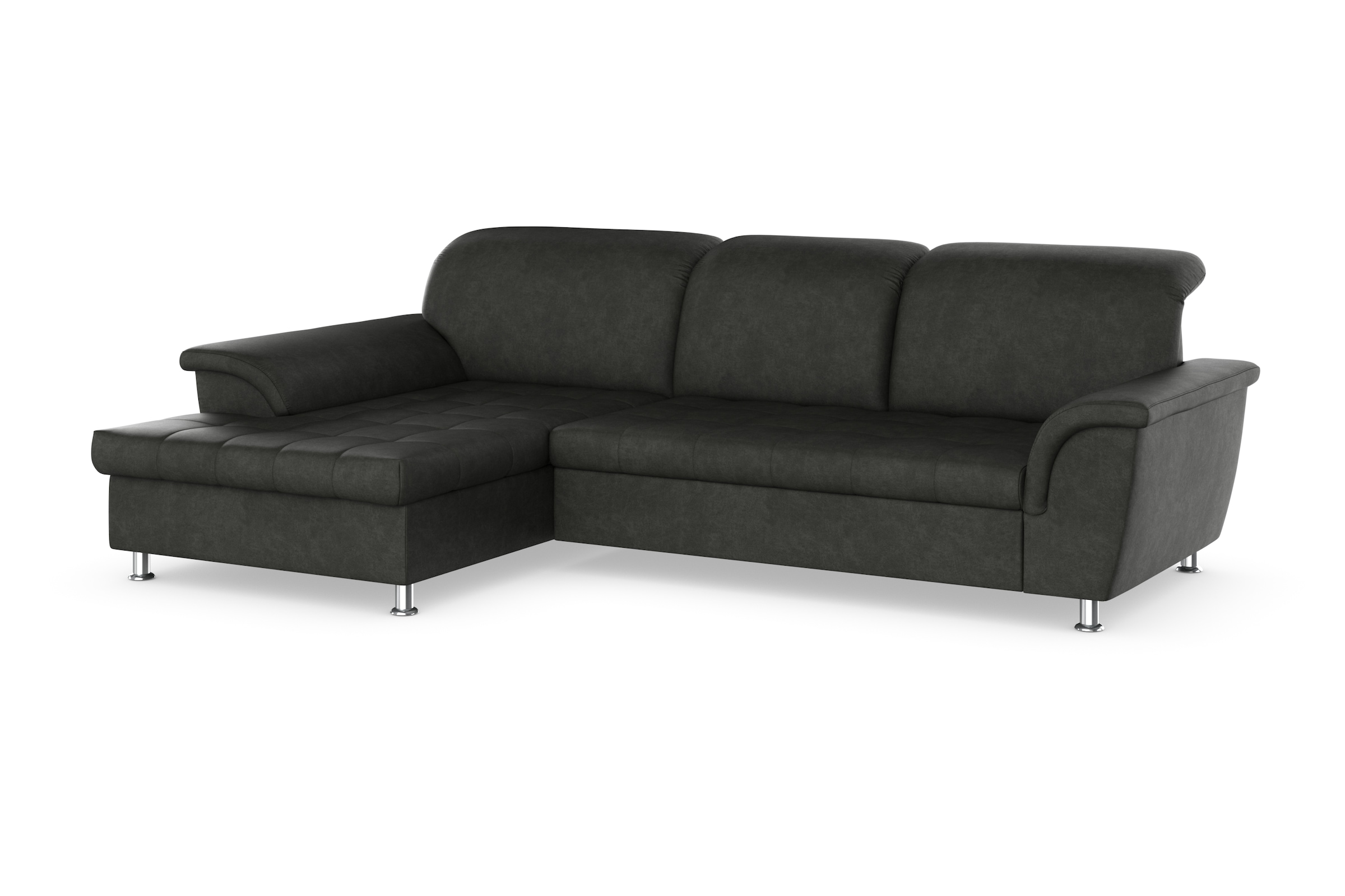 DOMO collection Ecksofa Franzi, wahlweise mit Bettfunktion, Bettkasten und Kopfteilverstellung