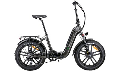 E-Bike »Tiefeinsteiger Klapprad GS5«, 7 Gang, Shimano, Heckmotor 250 W, (Set, 2 tlg.,...