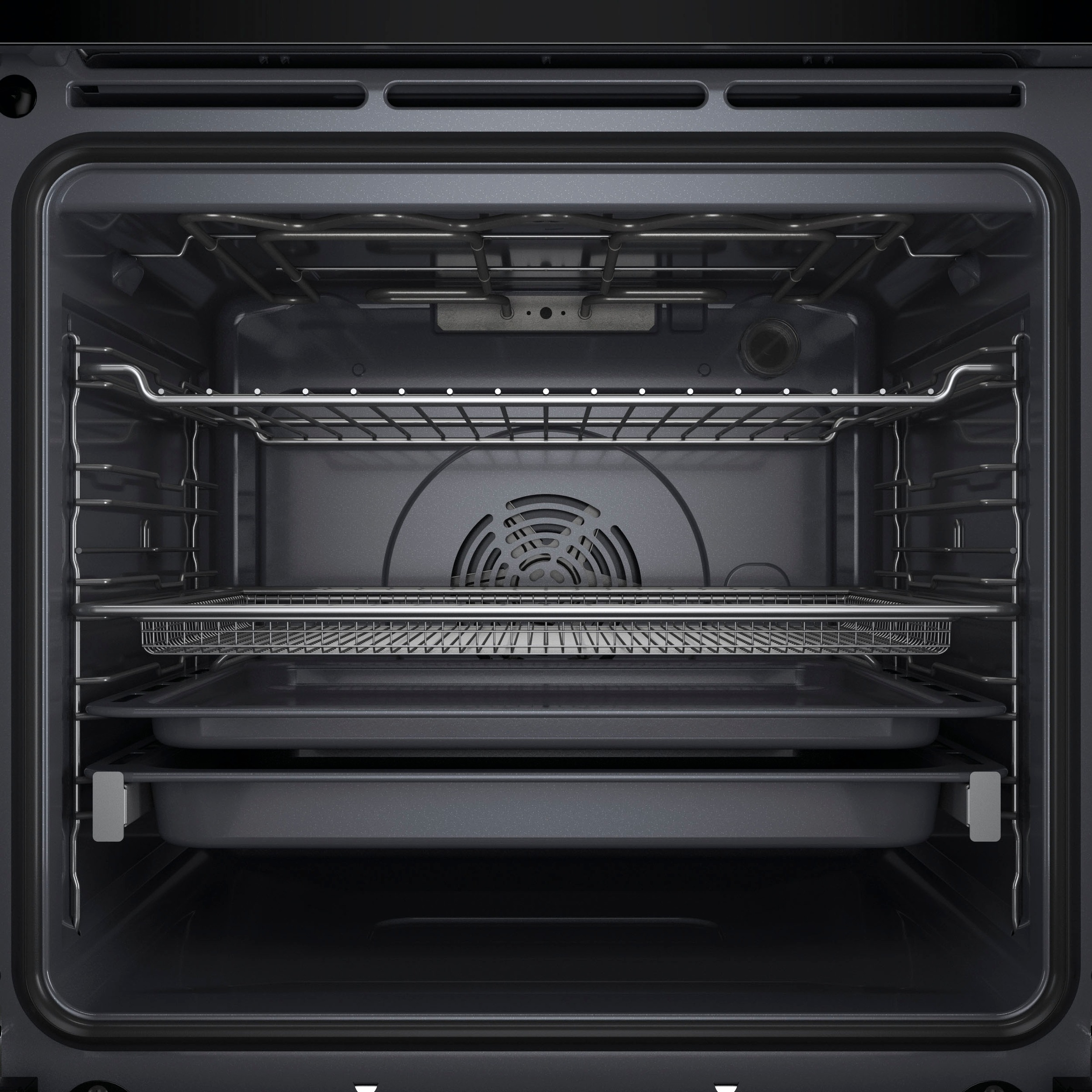 BAUKNECHT Einbaubackofen  »BBI4S8HM1SK«, mit 1-fach-Teleskopauszug, Hydrolyse, AirFry-Funktion, Pizzafunktion, 1-fach-Teleskopauszug, Gentle Steam