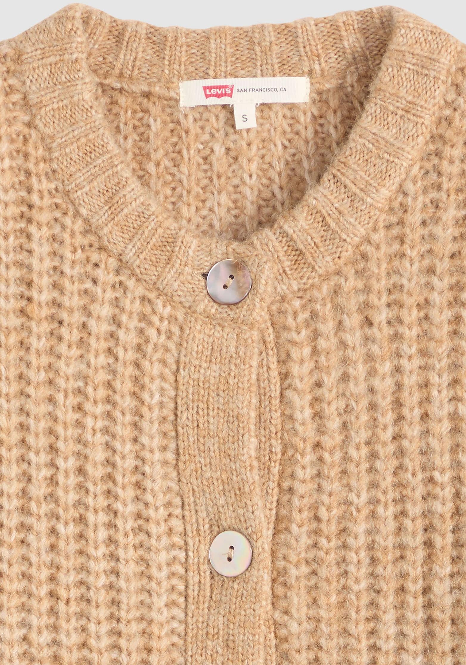 Levi's® Strickjacke, Wärmender, pflegeleichter Materialmix