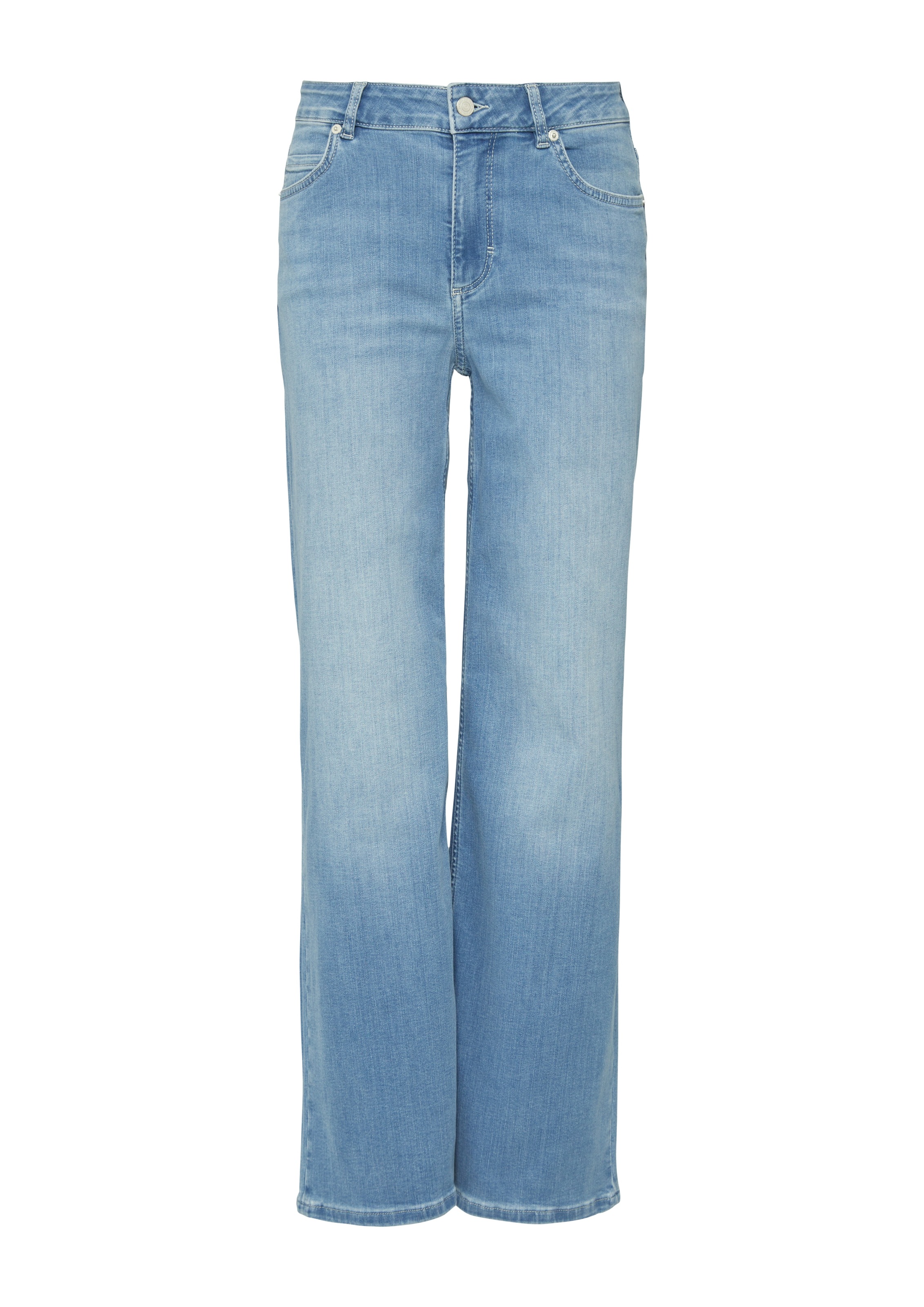 Thumbnail - comma casual identity Weite Jeans washed, relaxed fit, casual, Baumwollmix