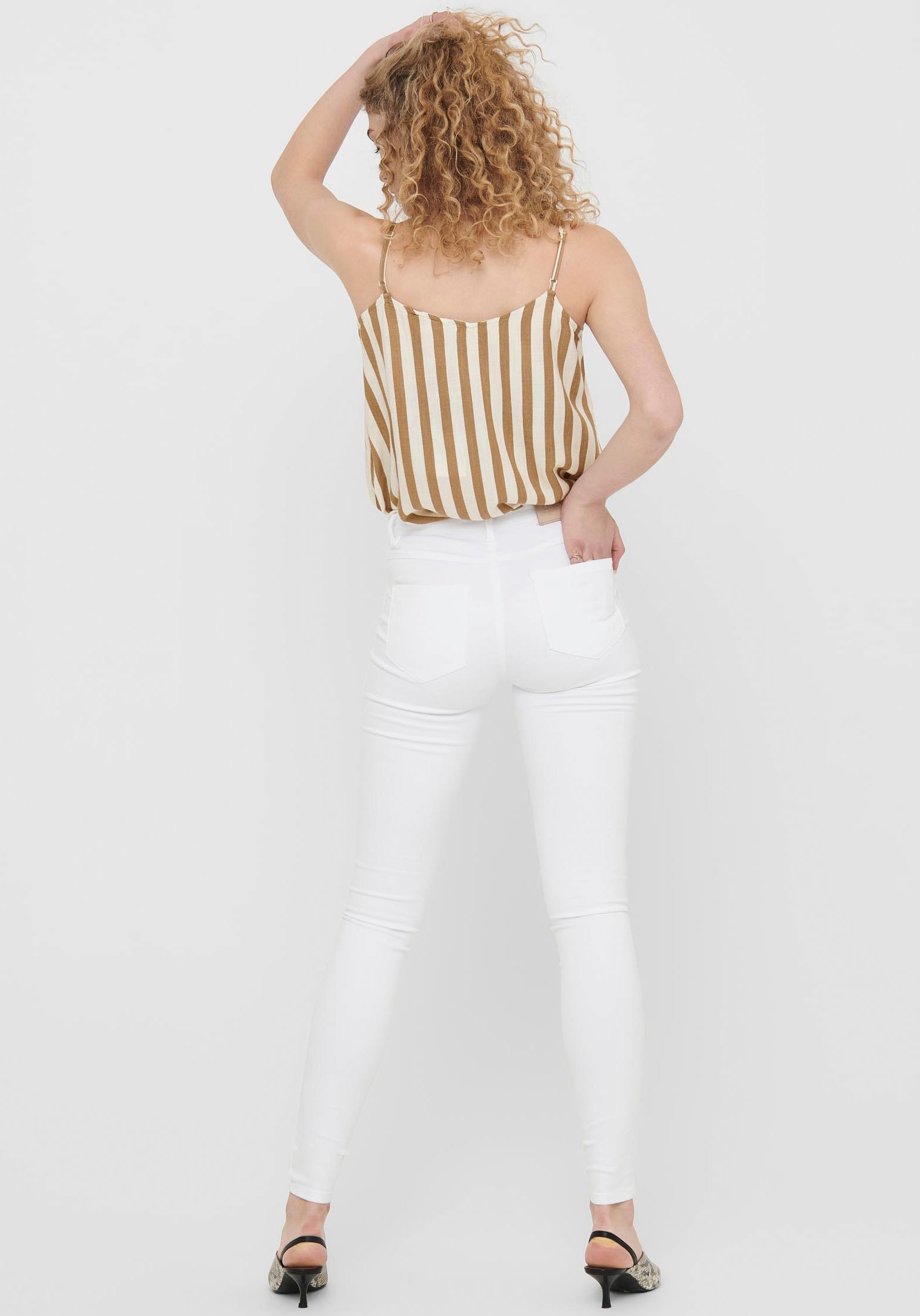 ONLY Skinny-fit-Jeans "ONLROYAL HW SK JEANS DNM WHITE NOOS" günstig online kaufen