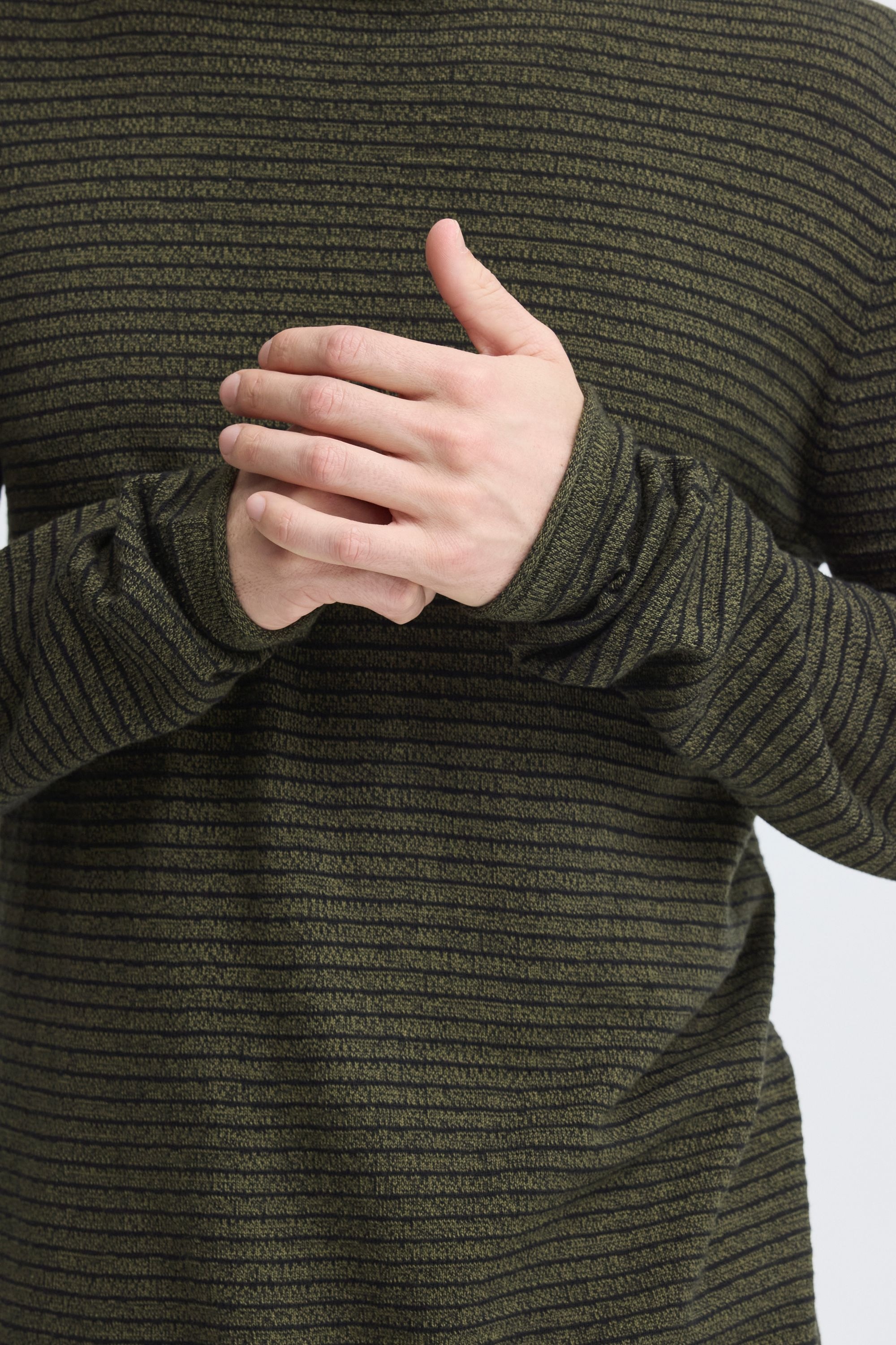 Blend Strickpullover »BHBror« Stilvoller Feinstrick-Pullover mit strukturiertem Strickmuster