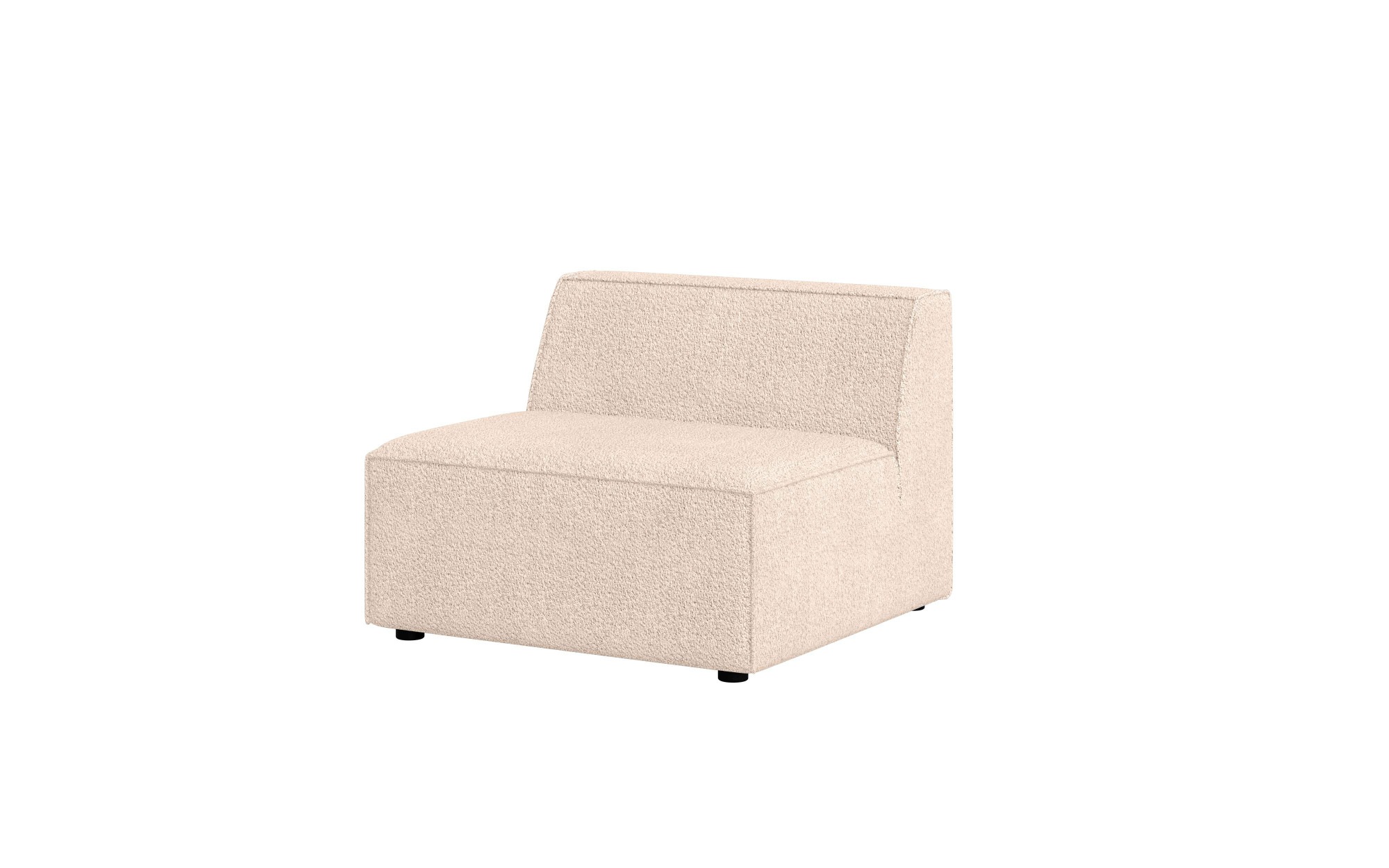 INOSIGN Sessel »Bequemer Sessel Cavan, Maße B/T/H: 90/90/72 cm«, ohne Armlehne, mit Wellenunterfederung, auch in Bouclé