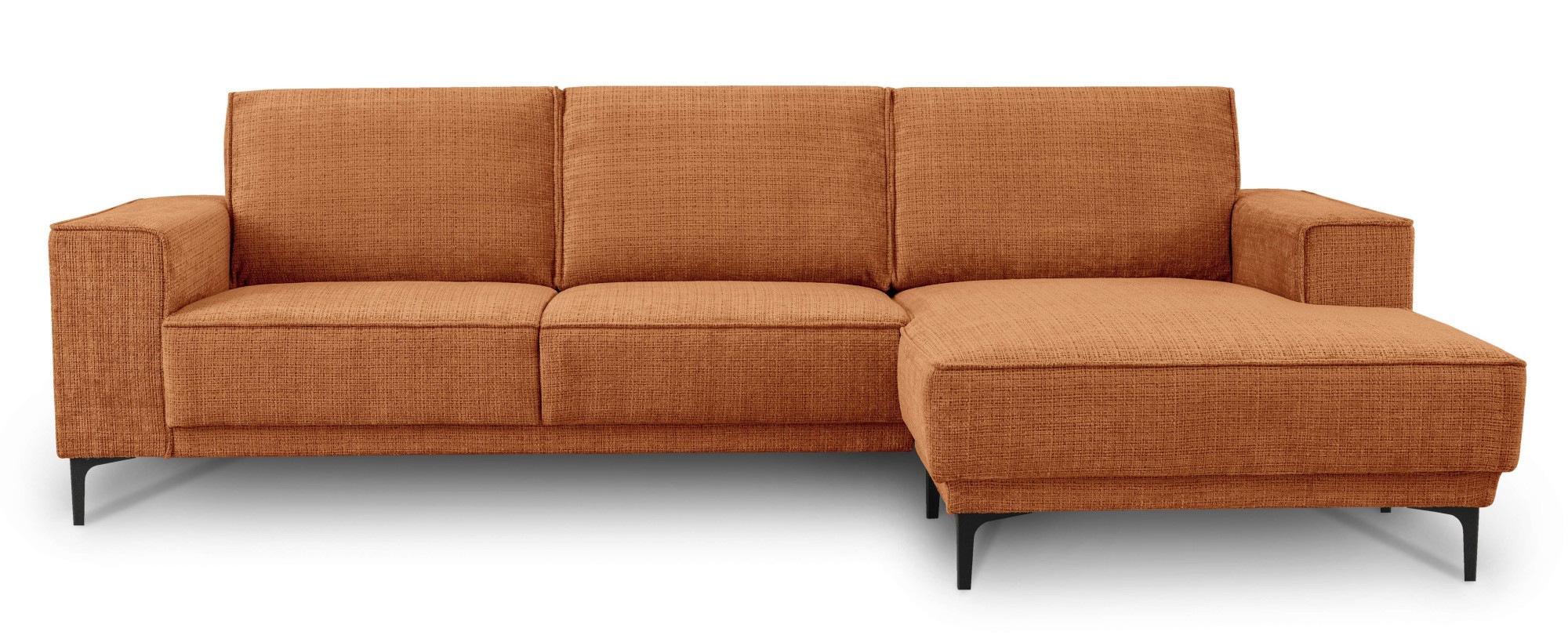 Places of Style Ecksofa "Polsterecke Oland, Struktur, Flachgewebe, Luxus-Mi günstig online kaufen