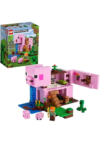 LEGO® Konstruktionsspielsteine »Das Schweinhaus (21170), LEGO® Minecraft™«, (490 St.),... kaufen