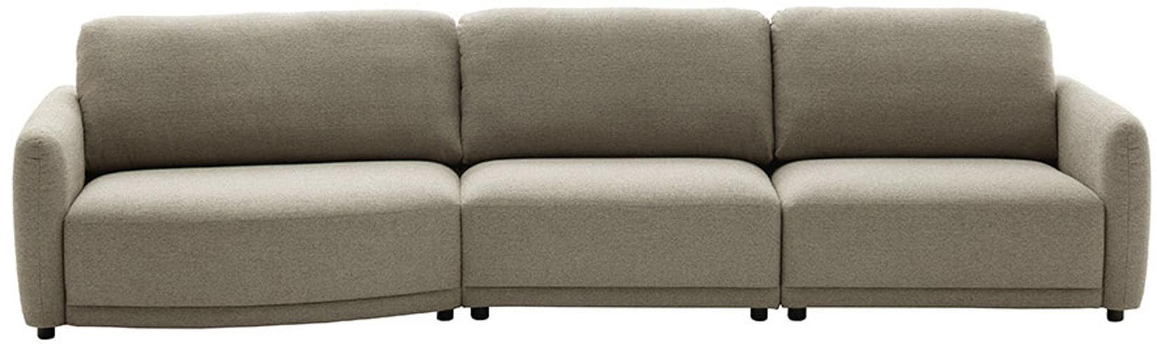 SCHÖNER WOHNEN-Kollektion "Wonder, Mega-Sofa, Modernes Design mit sanfter Rundung, Breite 349cm" Organische Form, Kammerkissen-Komfort & XXL-Maße