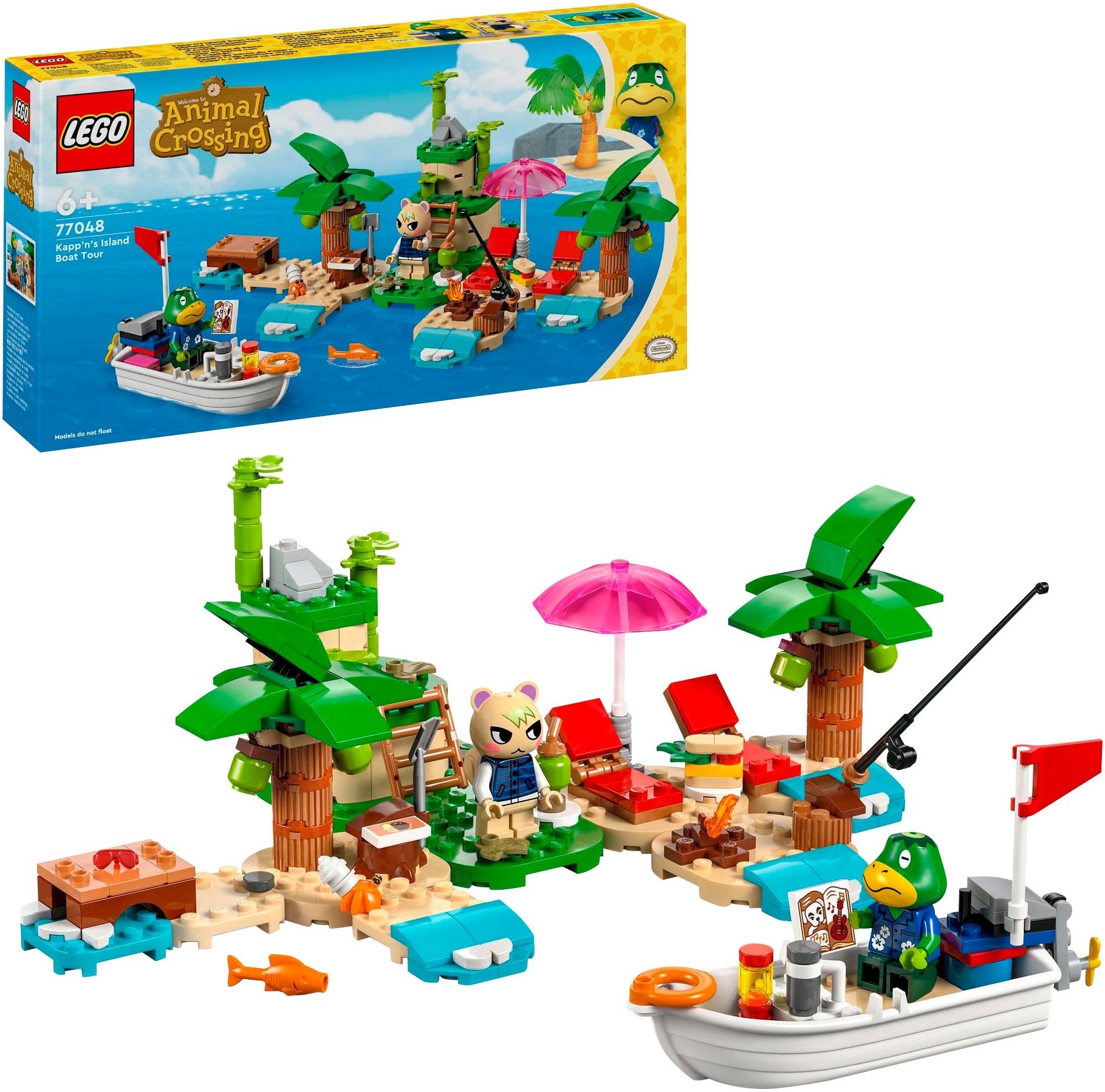 Konstruktionsspielsteine »Käptens Insel-Bootstour (77048), LEGO® Animal Crossing«,...