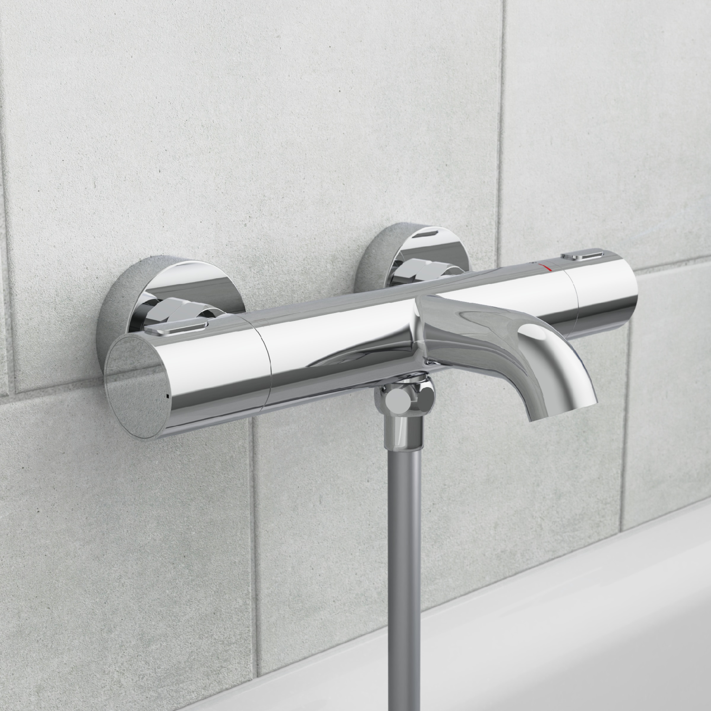 Schütte Wannenarmatur »»LOS ANGELES« Thermostat Wannenfüllarmatur« 1 Stk. tlg. Thermostat-Element „Made in Europe“