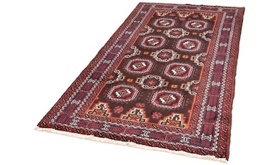 Hochflor-Läufer »Belutsch Durchgemustert Rosso 192 x 101 cm«, rechteckig