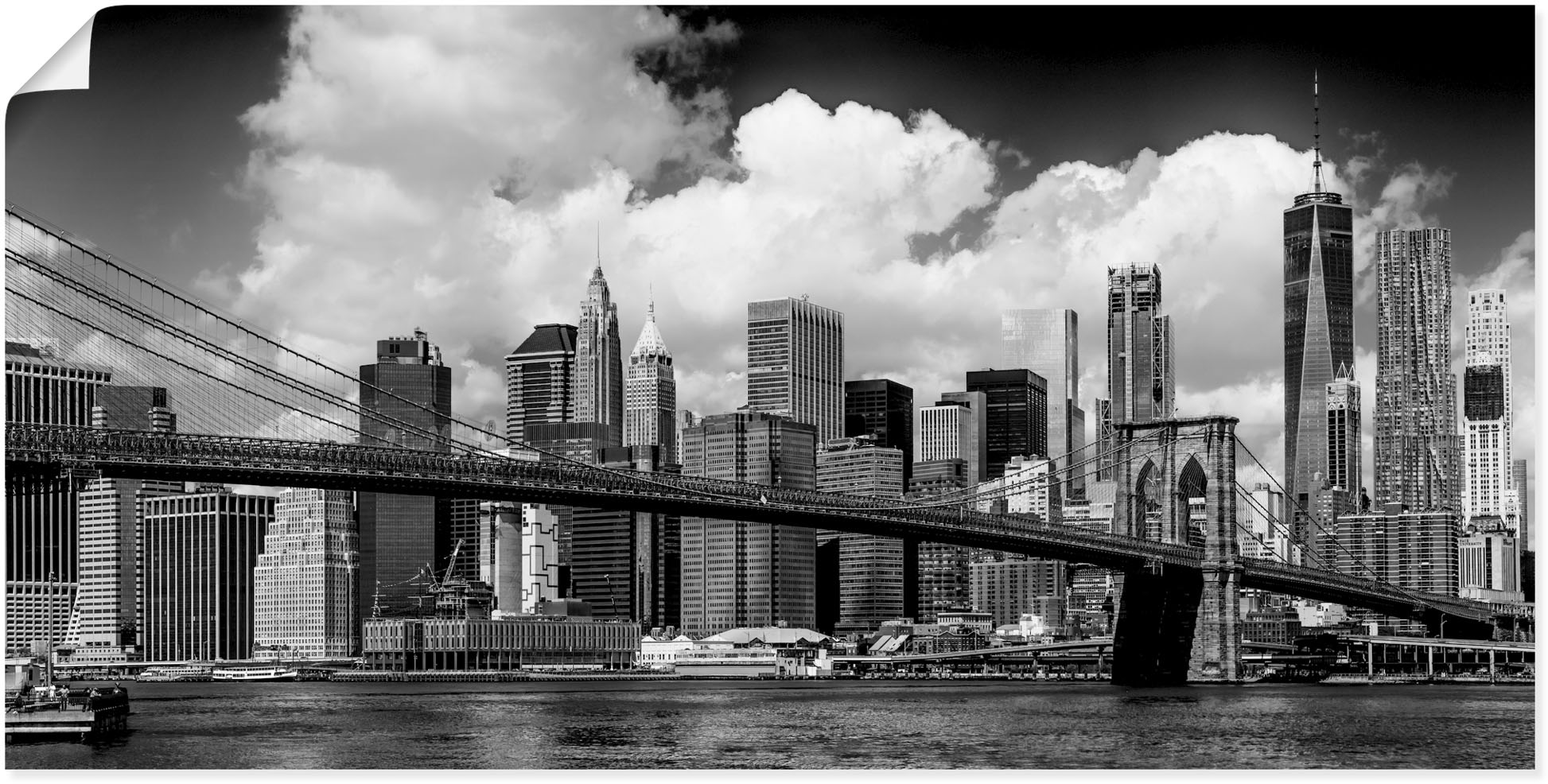Komar Fototapete »Brooklyn Bridge«, 368x127 cm (Breite x Höhe) bestellen |  BAUR