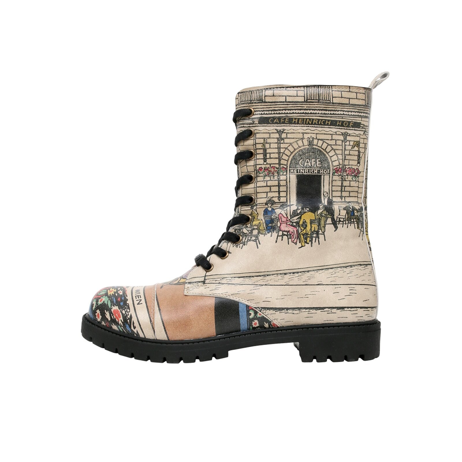 DOGO Schnürboots "Zipsy Cafe Wien Damen Stiefel / Female", Vegan günstig online kaufen