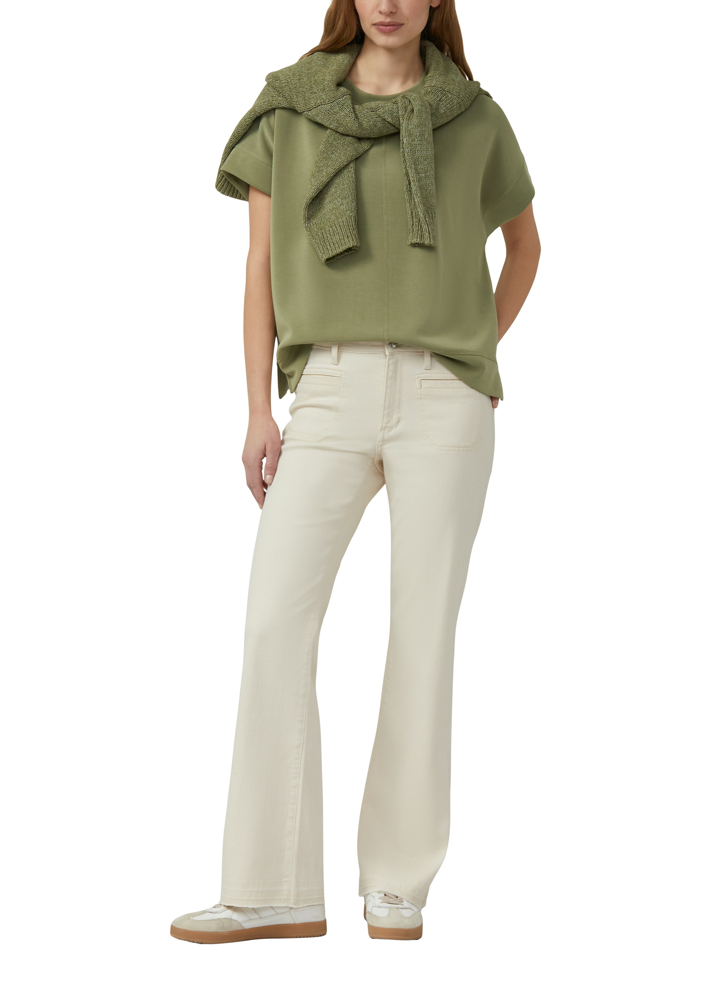 s.Oliver Sweater, Halbarm mit Rundhals günstig online kaufen