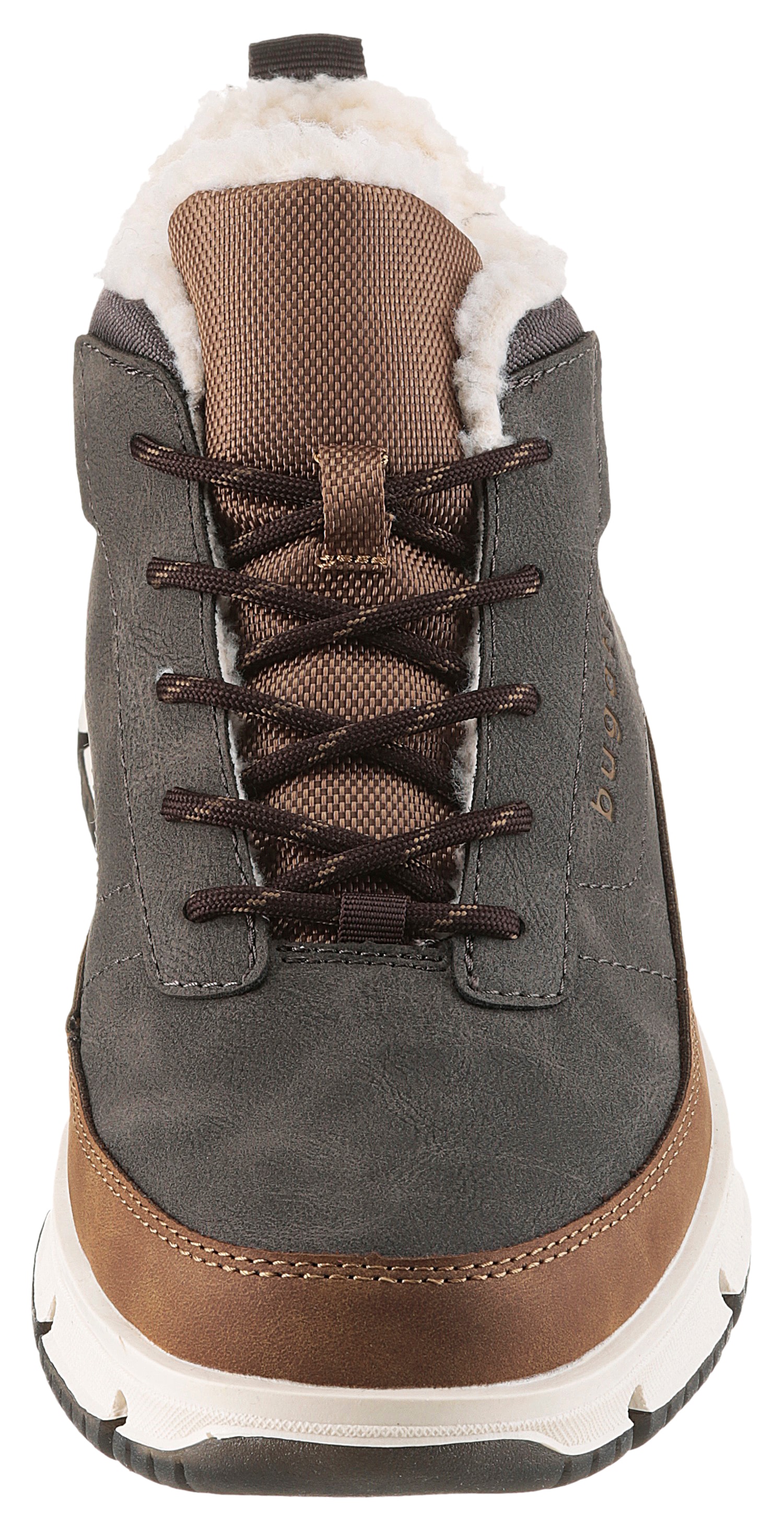 bugatti Sneaker, High Top Sneaker, Schnürboots mit modischer Profilsohle, Warmfutter