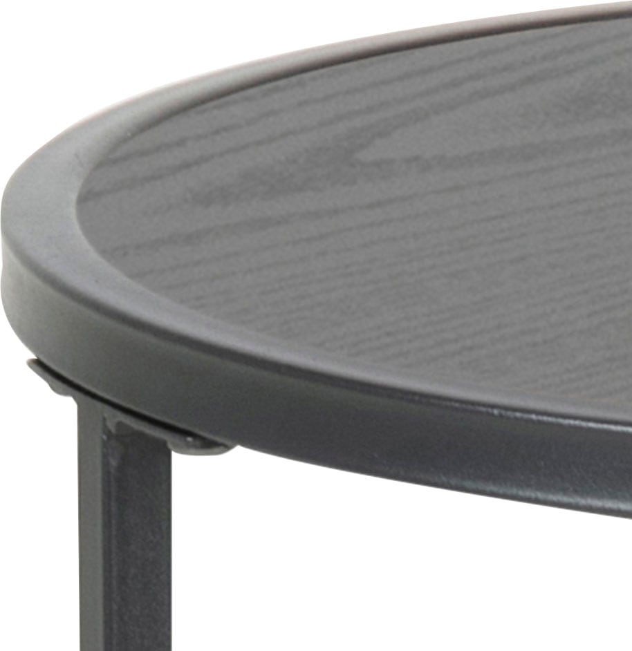 ACTONA GROUP Beistelltisch, Metallgestell im modernen Industrie-Look, rund, T: 40 x H: 55 cm