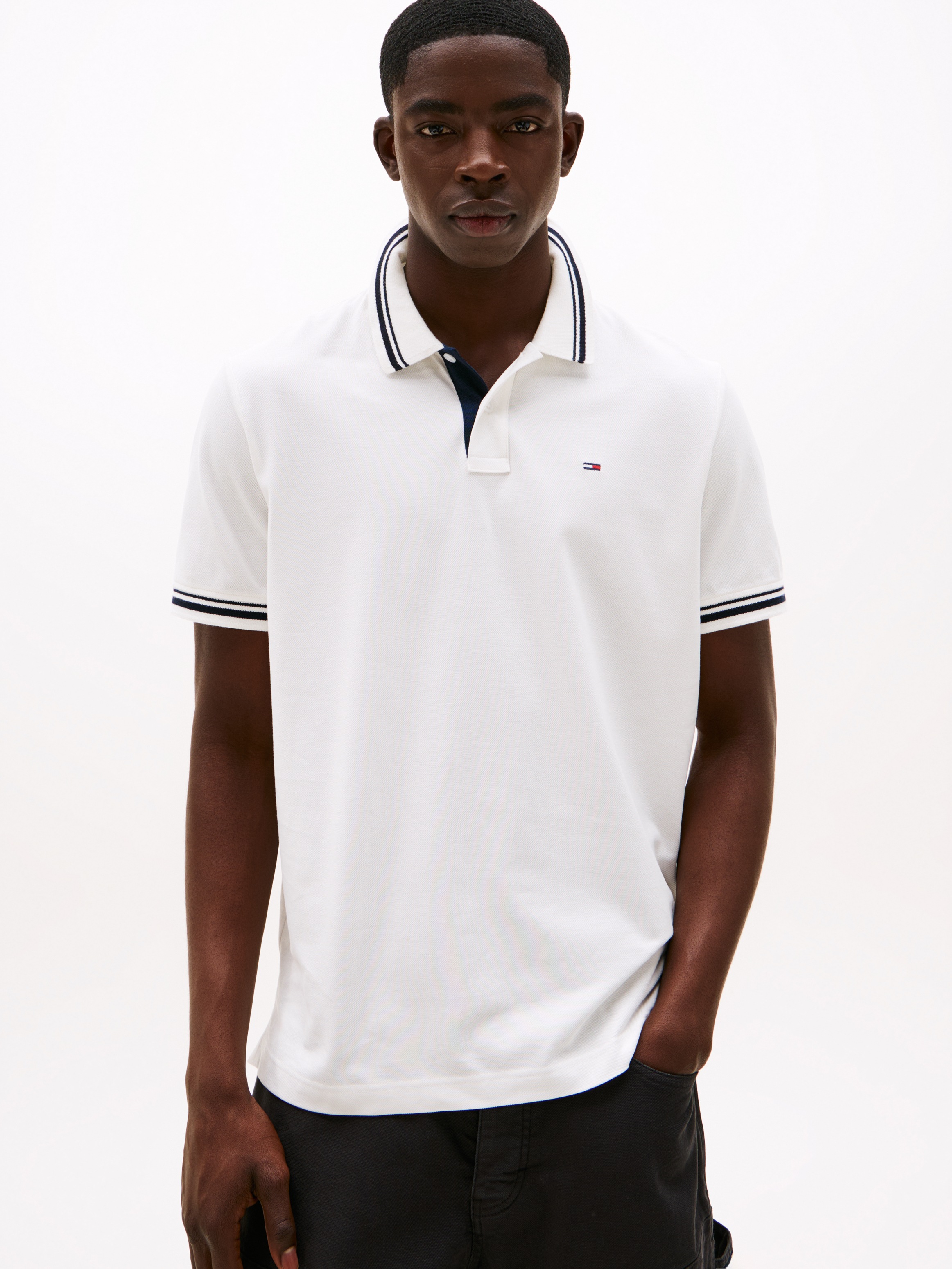 Tommy Jeans Poloshirt "TJM REG TIPPED POLO EXT", Mit Rundhalsausschnitt günstig online kaufen