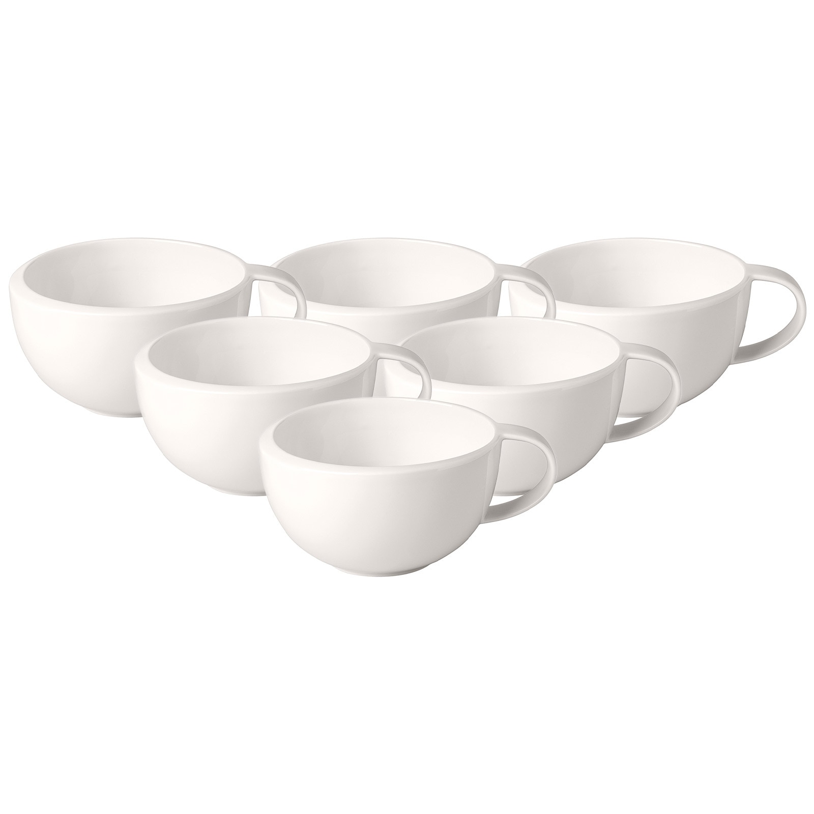 Villeroy & Boch Tasse "Kaffeetasse NewMoon 190 ml 6er Set weiß" günstig online kaufen
