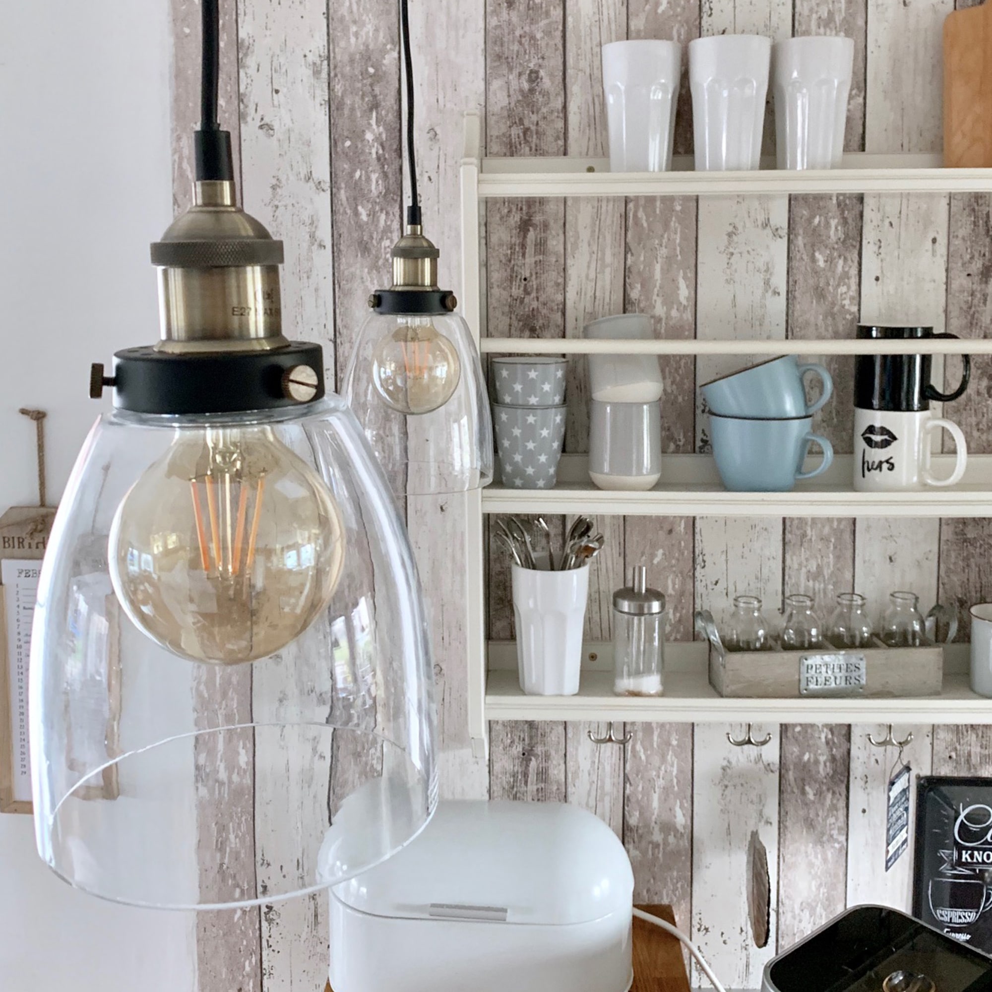 B.K.Licht Pendelleuchte »Sigma«, 1 flammig, Leuchtmittel E27 | ohne Leuchtmittel, Deckenlampe Retro Pendel-Lampe Vintage Hängeleuchte Loft Edison E27