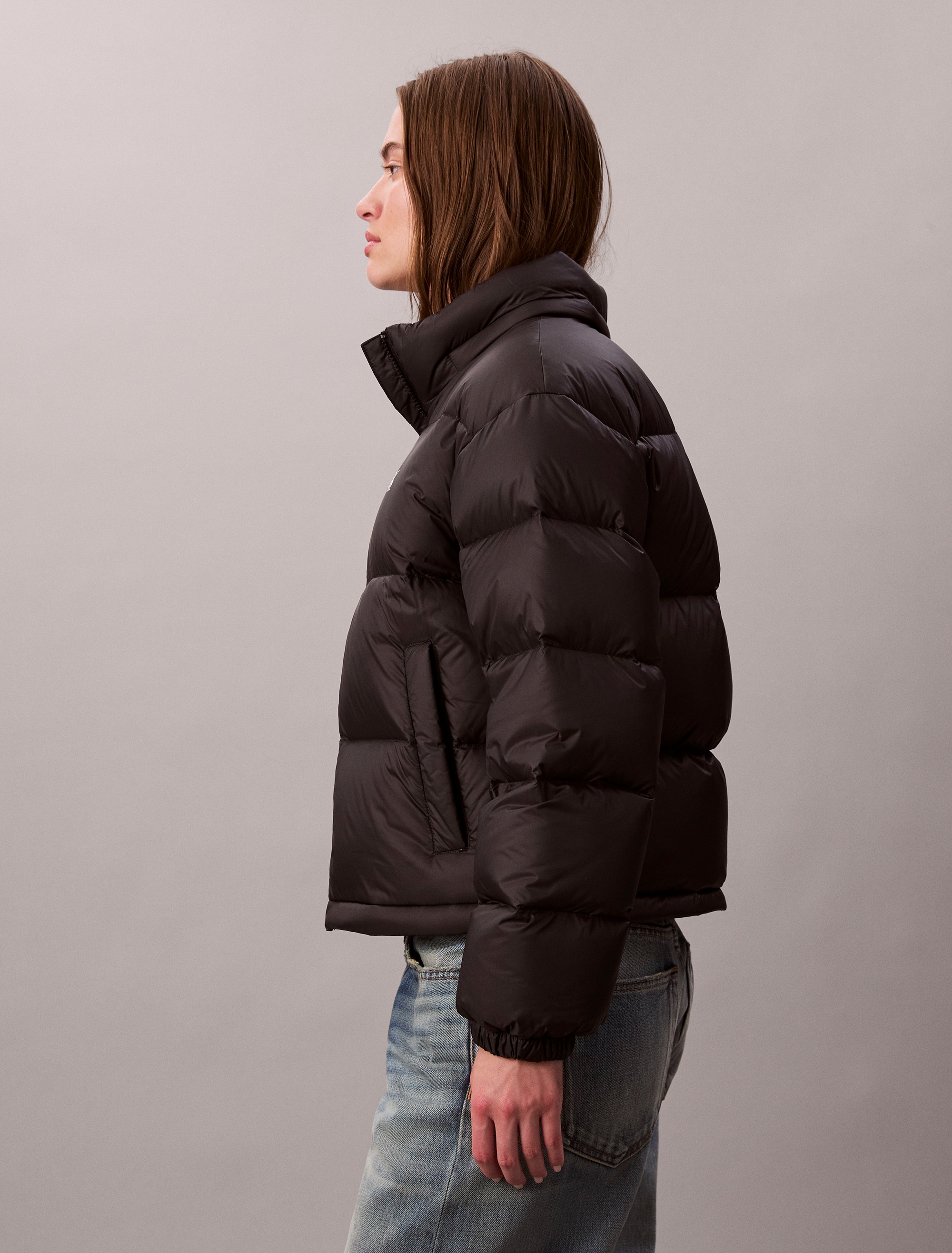 Thumbnail - Calvin Klein Jeans Steppjacke "ESSENTIAL MIDWEIGHT PUFFER JACKE" mit Kapuze Mit Rundhalsausschnitt, regular fit