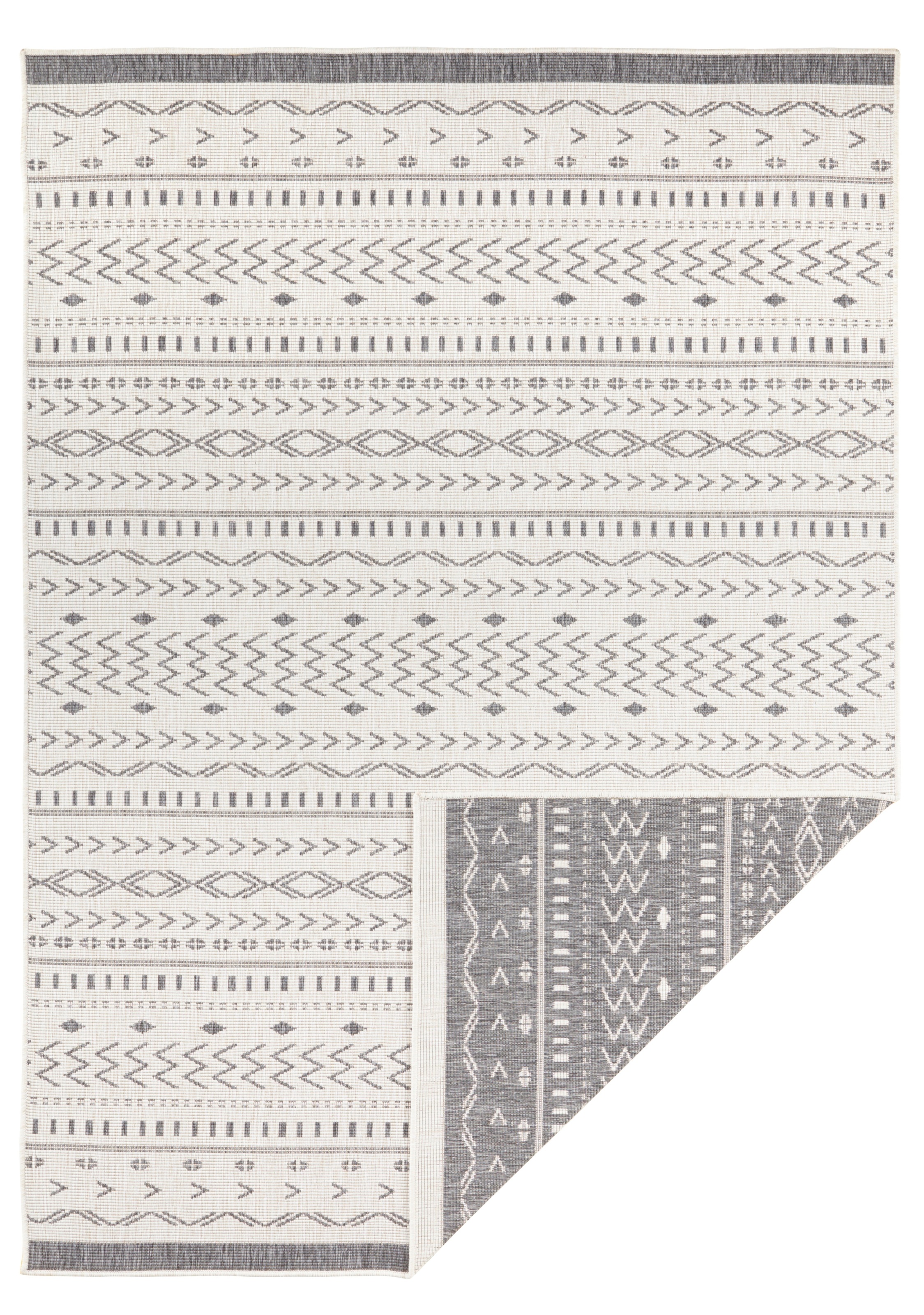 NORTHRUGS Teppich »Kuba Wendeteppich«, rechteckig, 5 mm Höhe, In-& Outdoor, Wetterfest, Balkon, Läufer, Wohnzimmer, Wasserfest