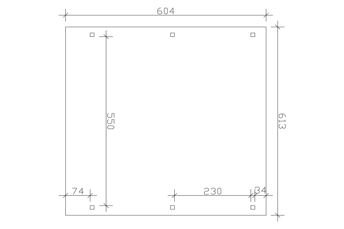 Skanholz Doppelcarport »Emsland«, Leimholz-Nordisches Fichtenholz, 550 cm, weiß