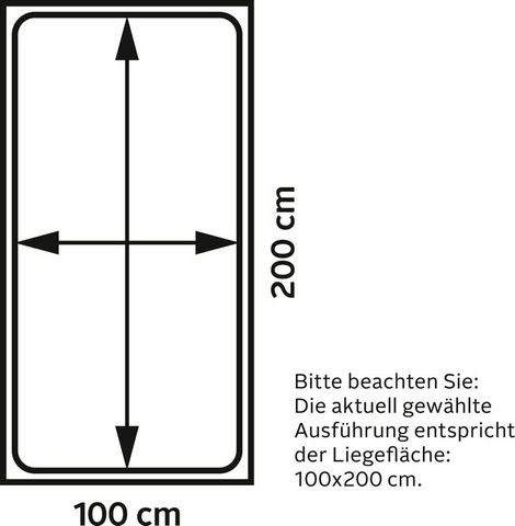 Westfalia Schlafkomfort Boxspringbett, mit LED-Beleuchtung