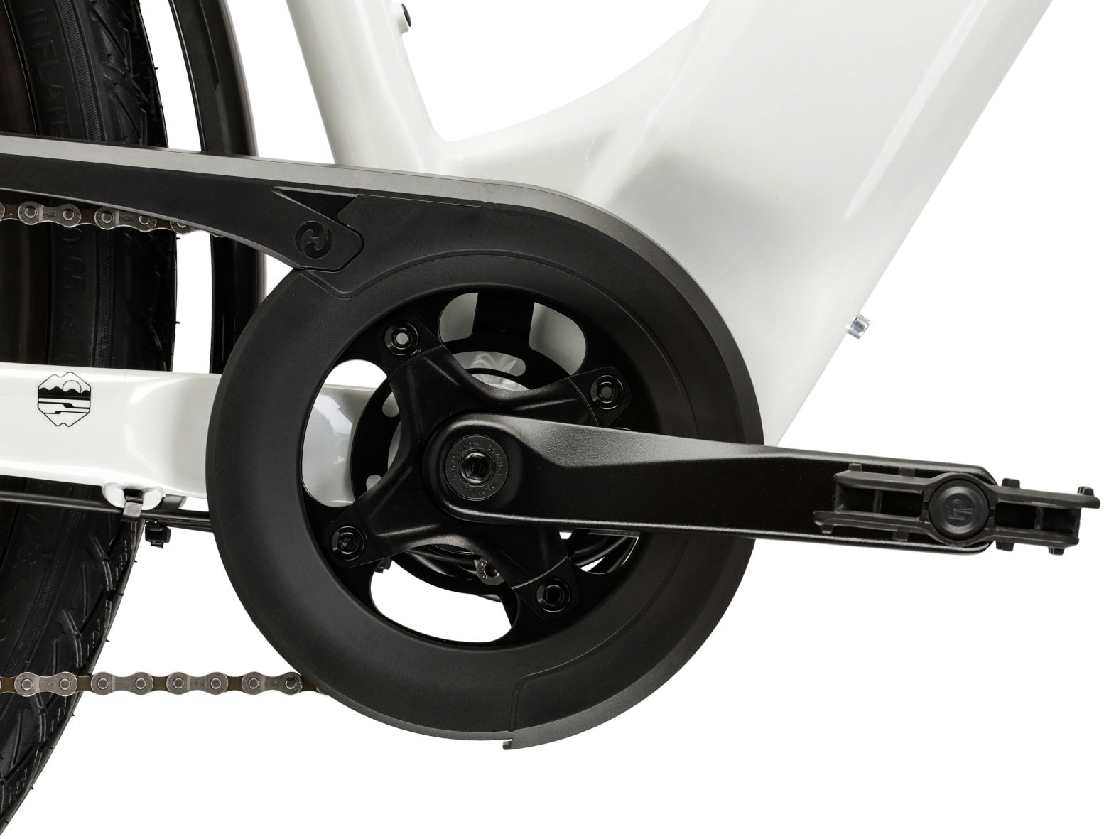 Kross »E-Trekkingbike Damen Trans Hybrid 1.0 28" weiß 8 Gänge« 8 Gang Shimano ACERA M3020 Schaltwerk Kettenschaltung Heckmotor 250 W